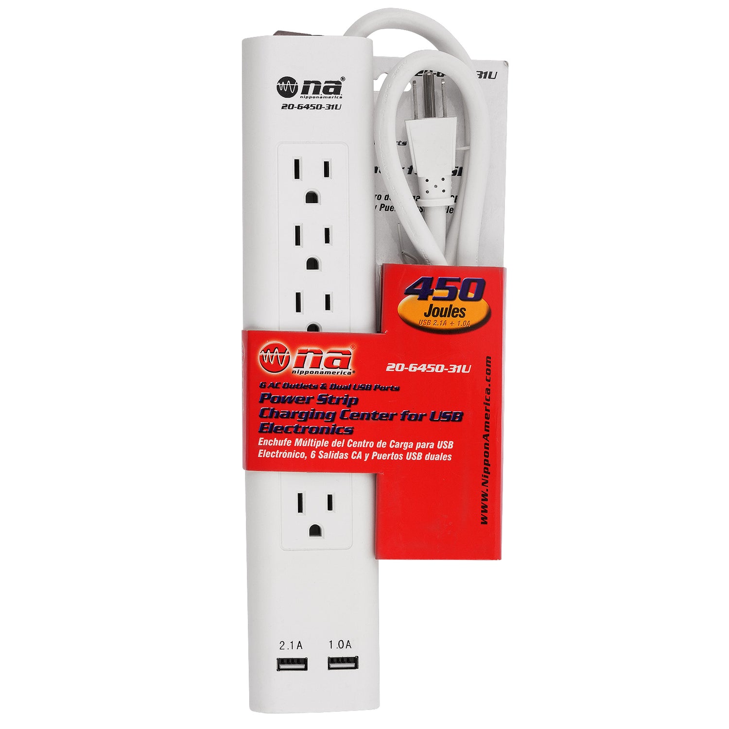 Power Strip Charging Center for USB Electronics (20-6450-31U)