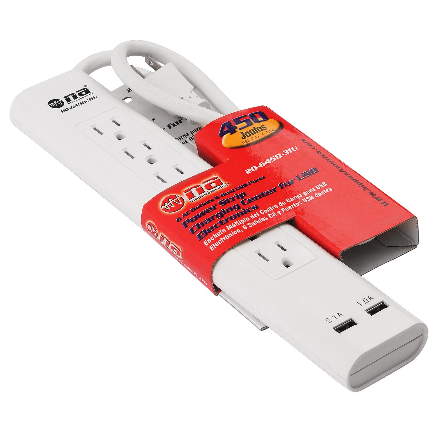 Power Strip Charging Center for USB Electronics (20-6450-31U)