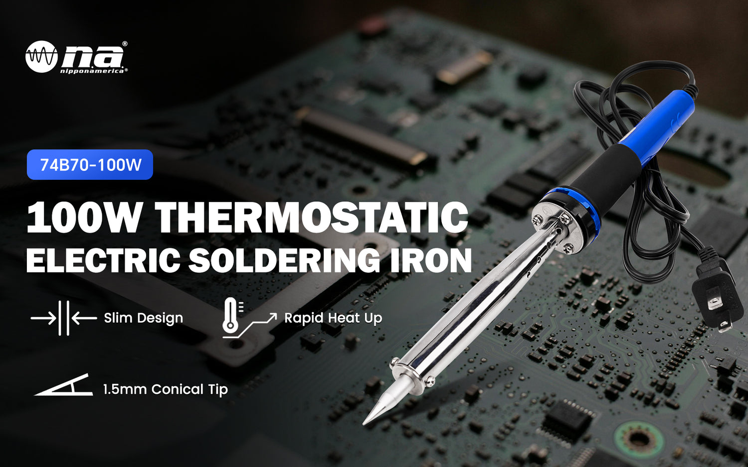 100 Watts Pencil Soldering Iron (74B70-100W)