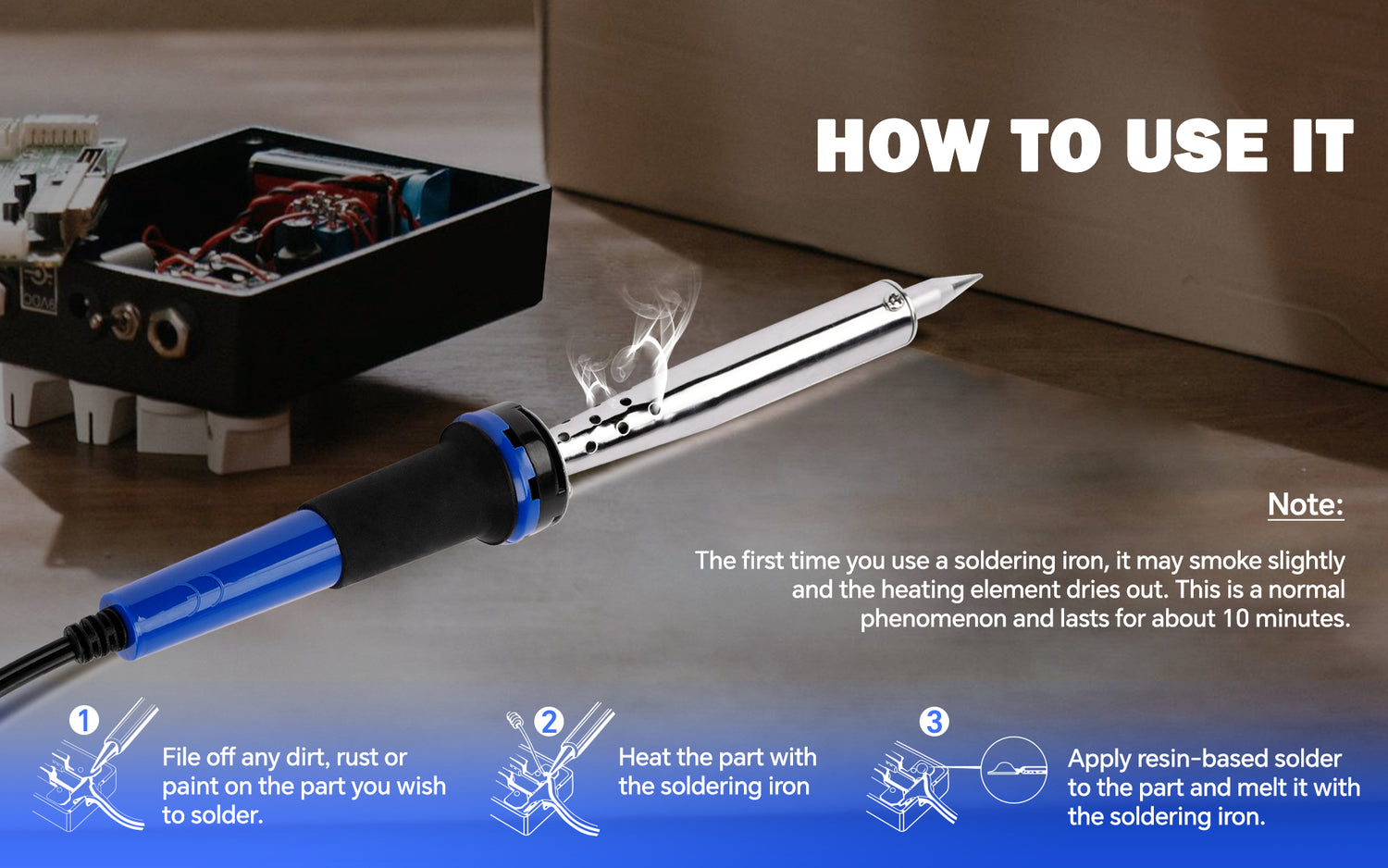 100 Watts Pencil Soldering Iron (74B70-100W)