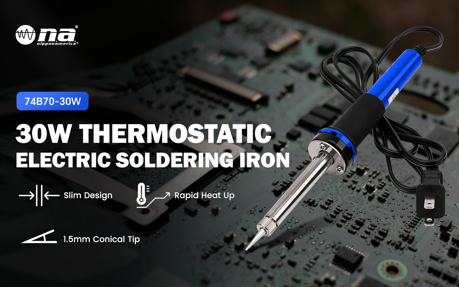 30 Watts Pencil Soldering Iron (74B70-30W)