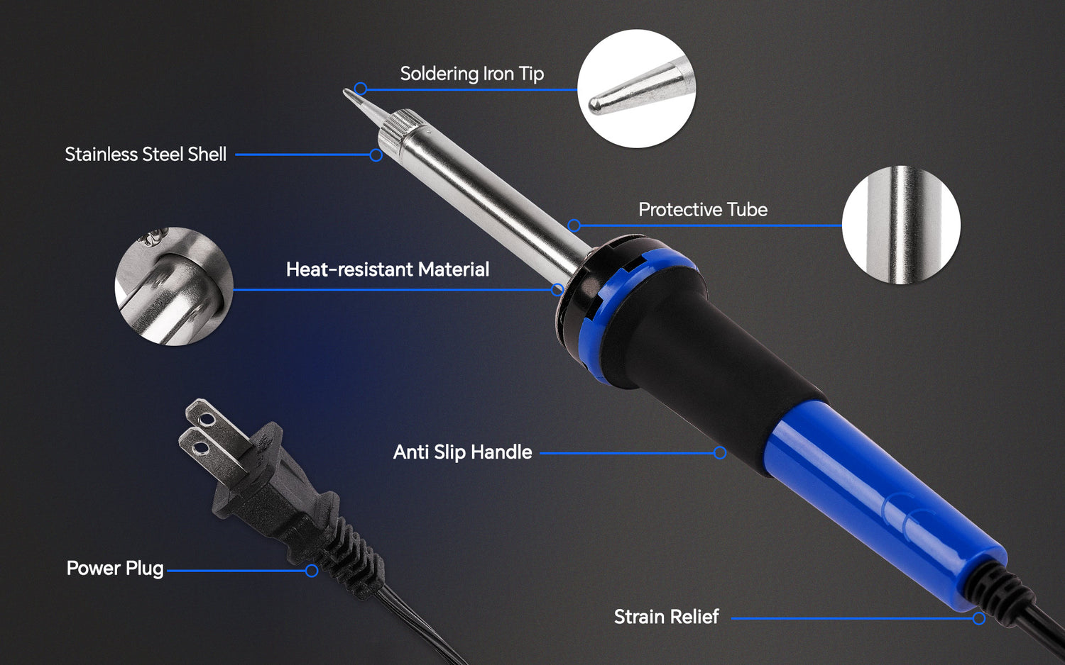 30 Watts Pencil Soldering Iron (74B70-30W)