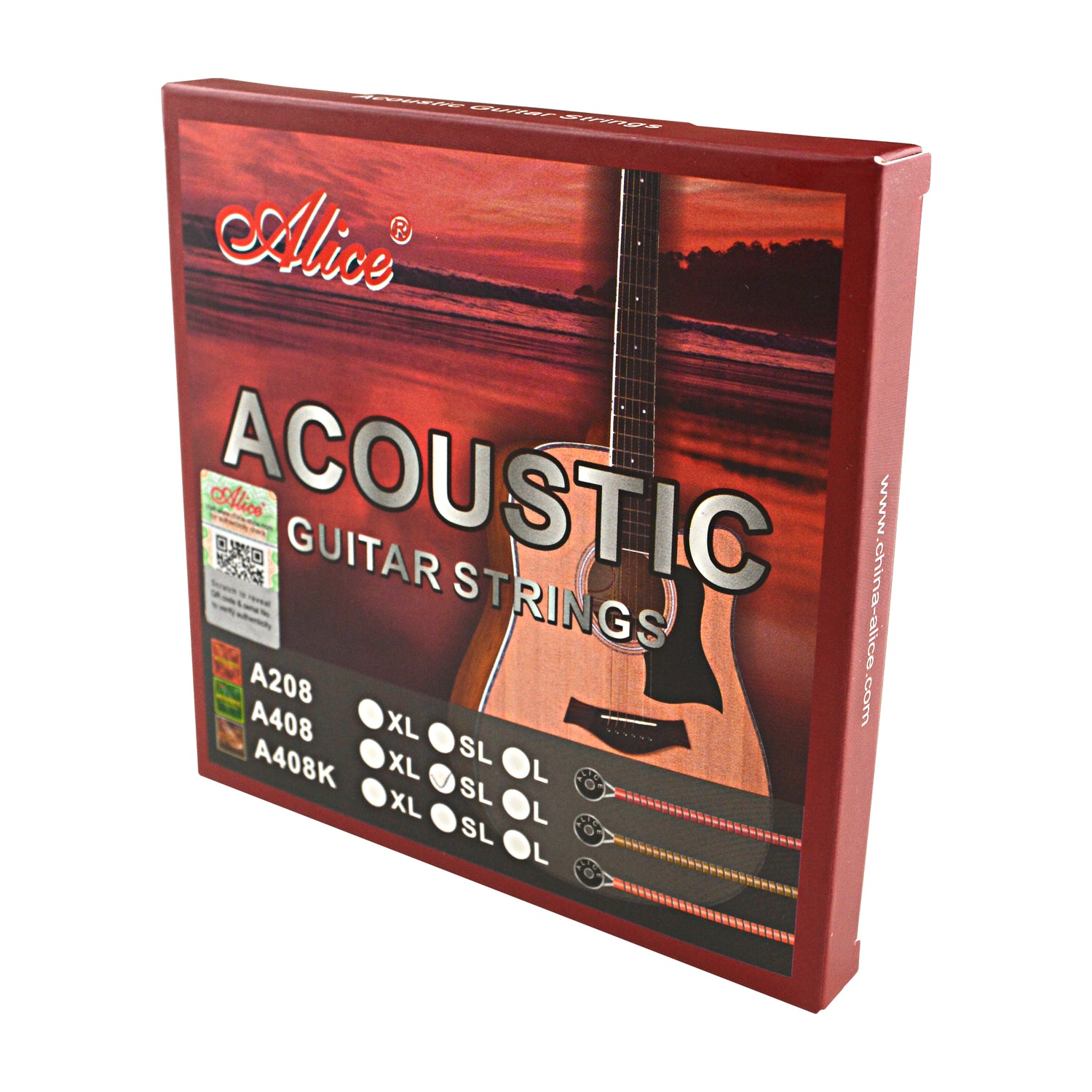 Acoustic Guitar String Set, Super Light (A408-SL)