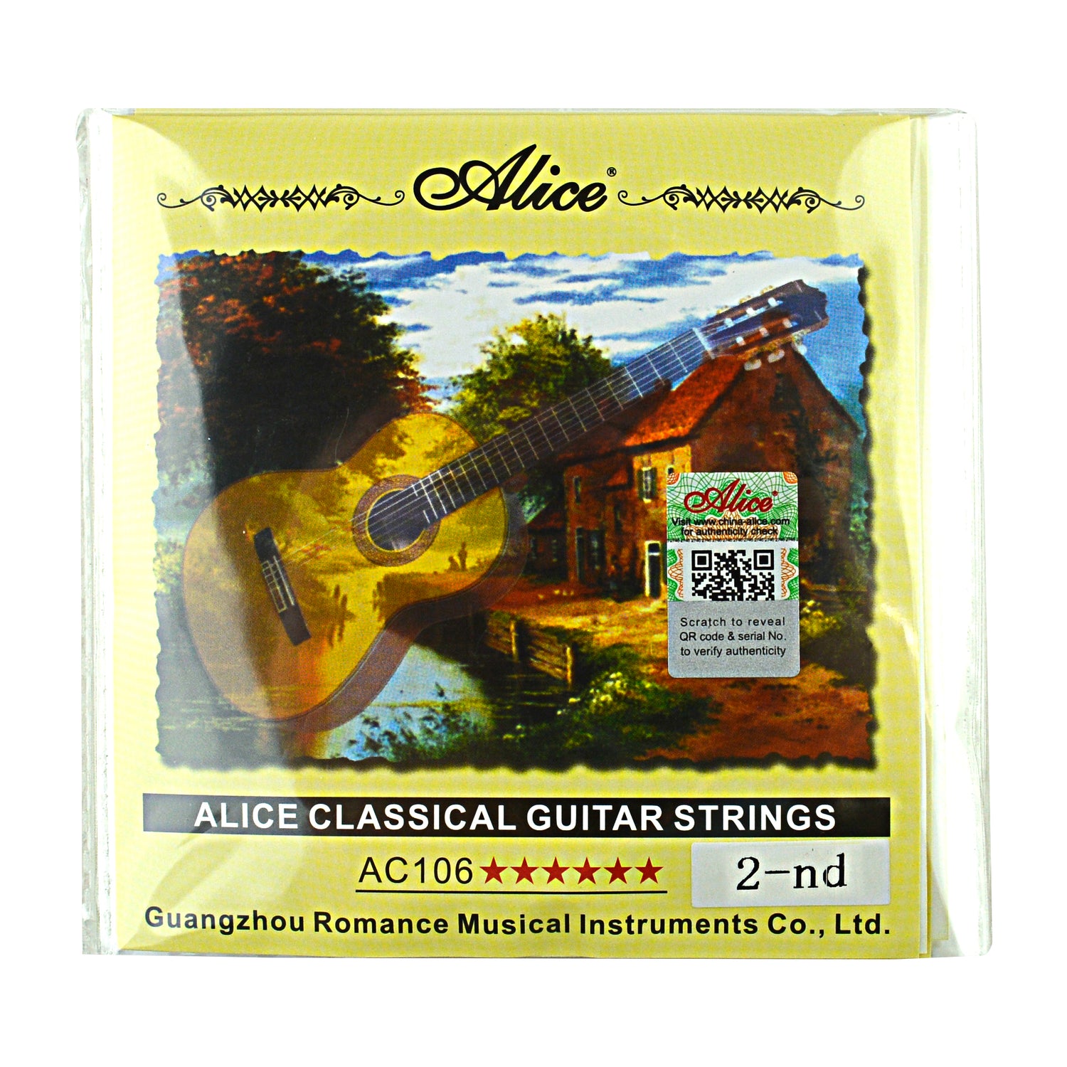 Classical Guitar String, B-2nd (AC106-H-2)