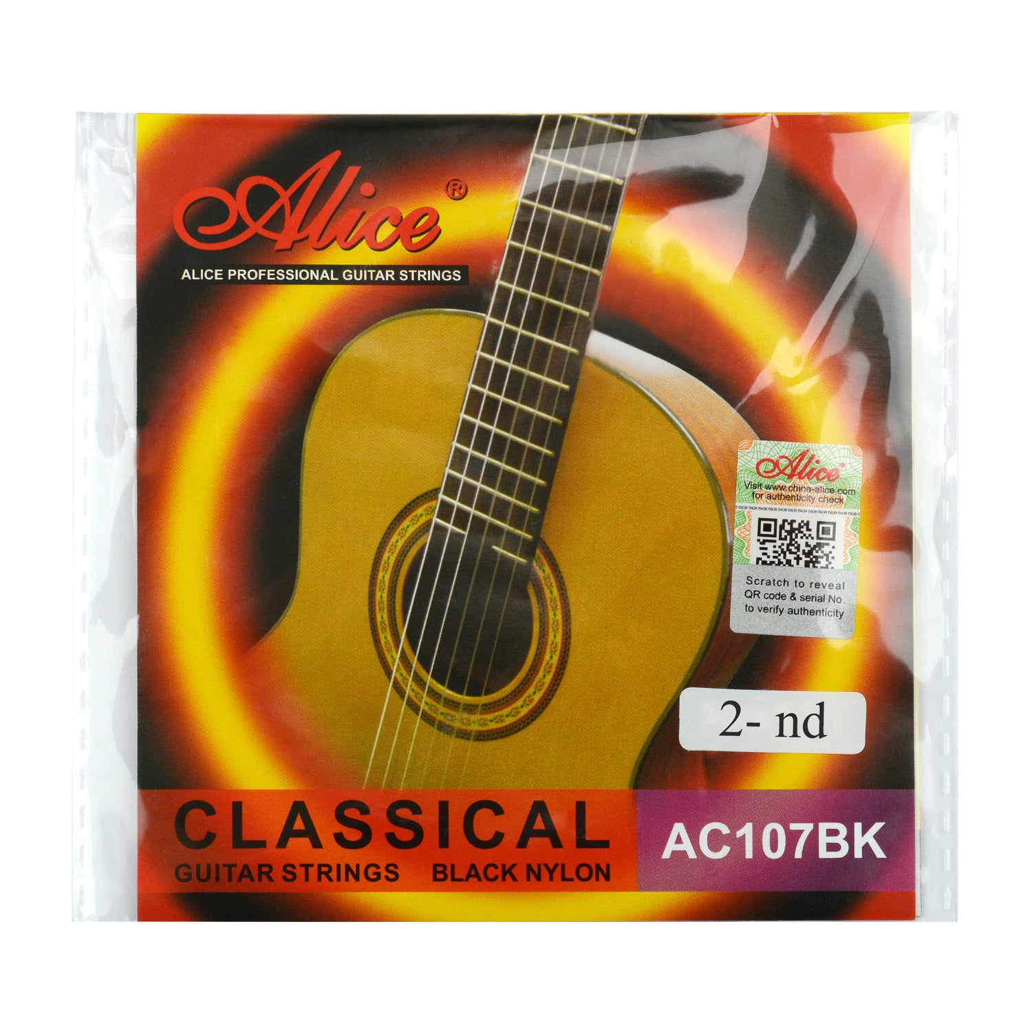 Classical Guitar String, B-2nd (AC107BK-H-2)