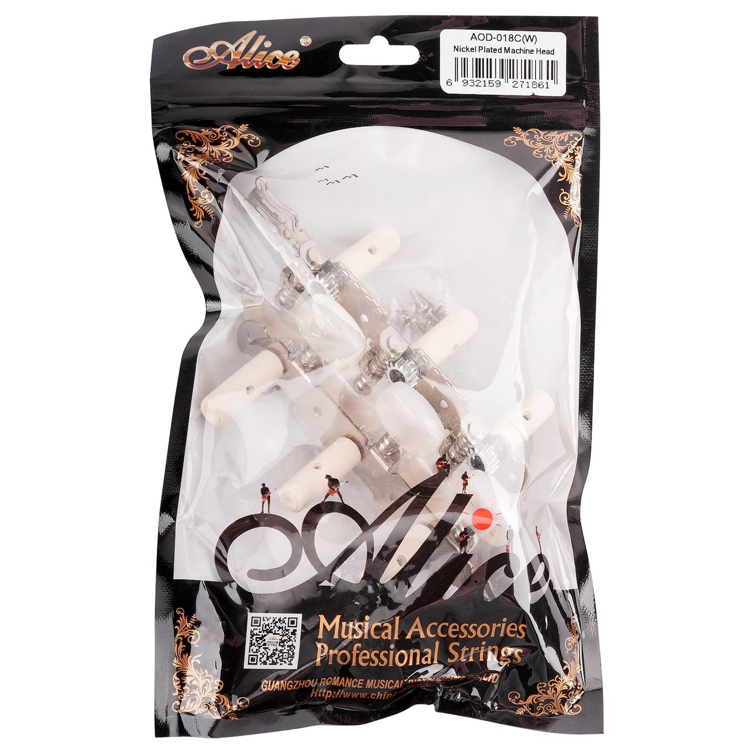 3-On-A-Plank Machine Head, Long (AOD-018C(W))