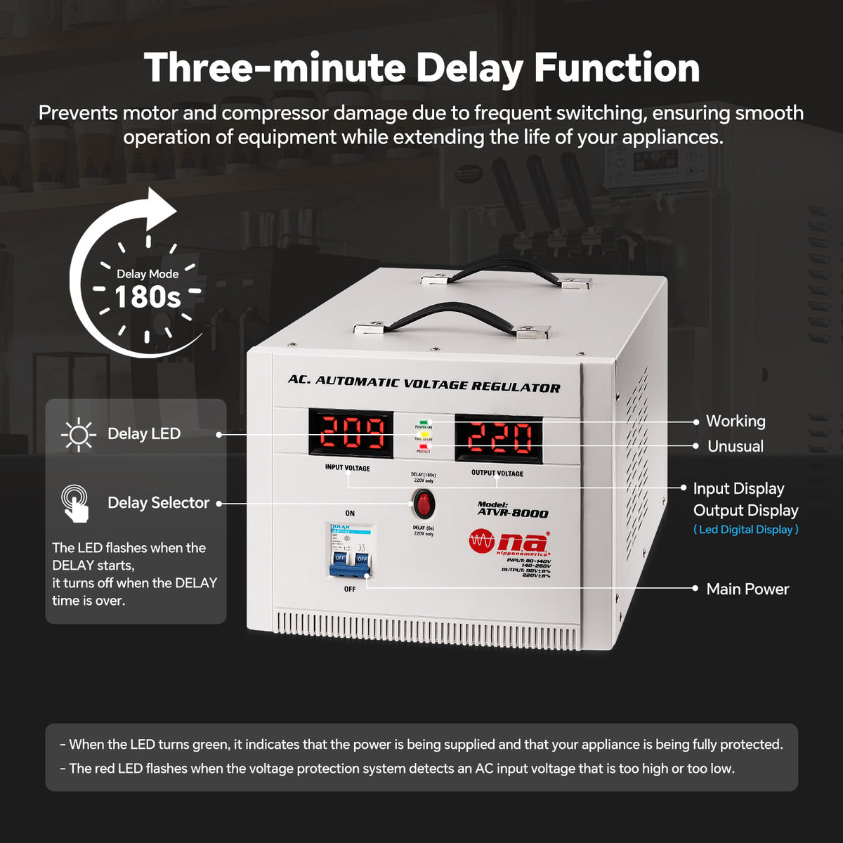 8000VA Automatic Voltage Regulator (ATVR-8000)