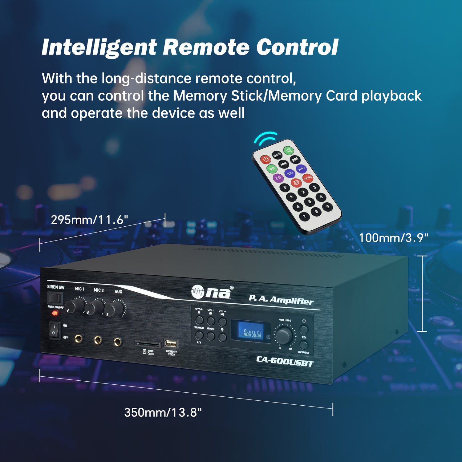 P.A. Amplifier with Bluetooth (CA-600USBT)