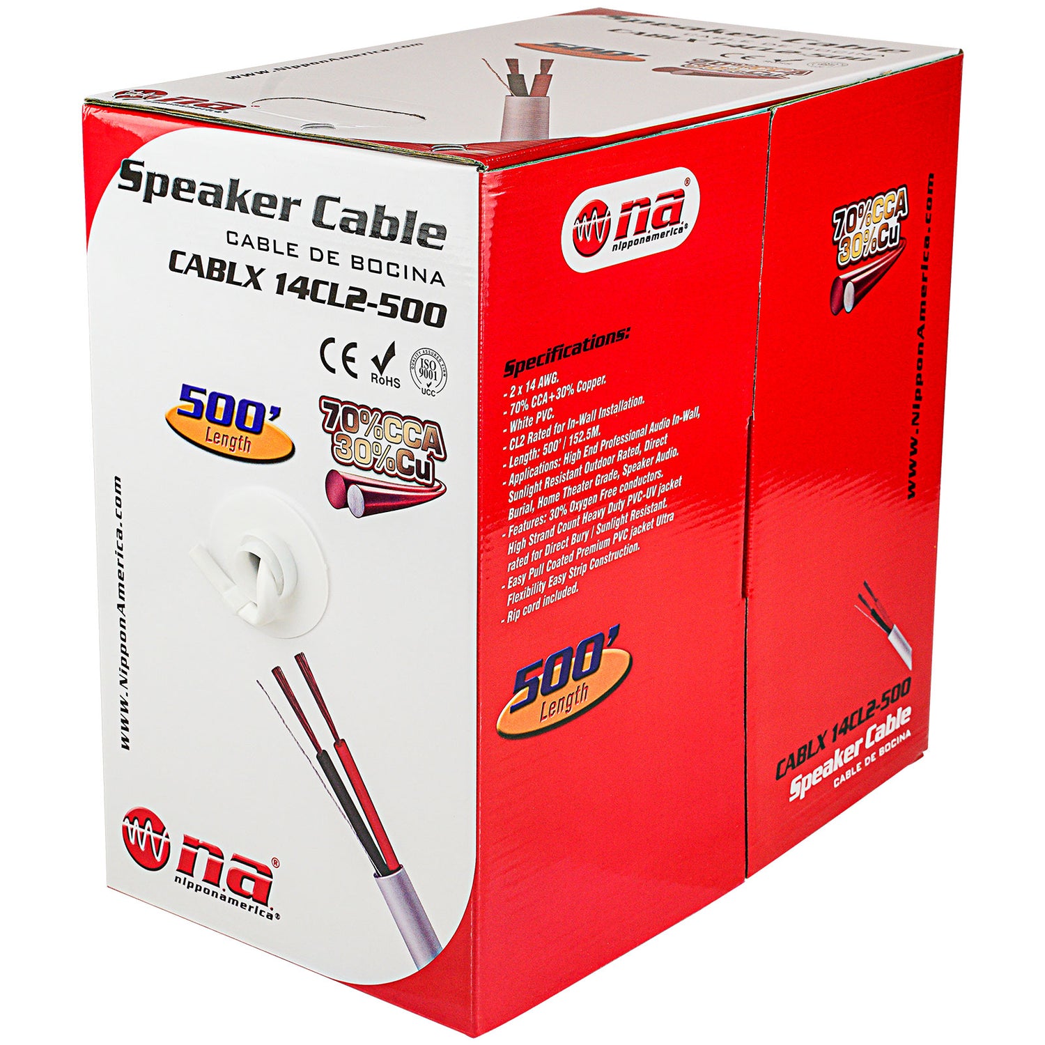 500FT Speaker Cable (CABLX 14CL2-500)