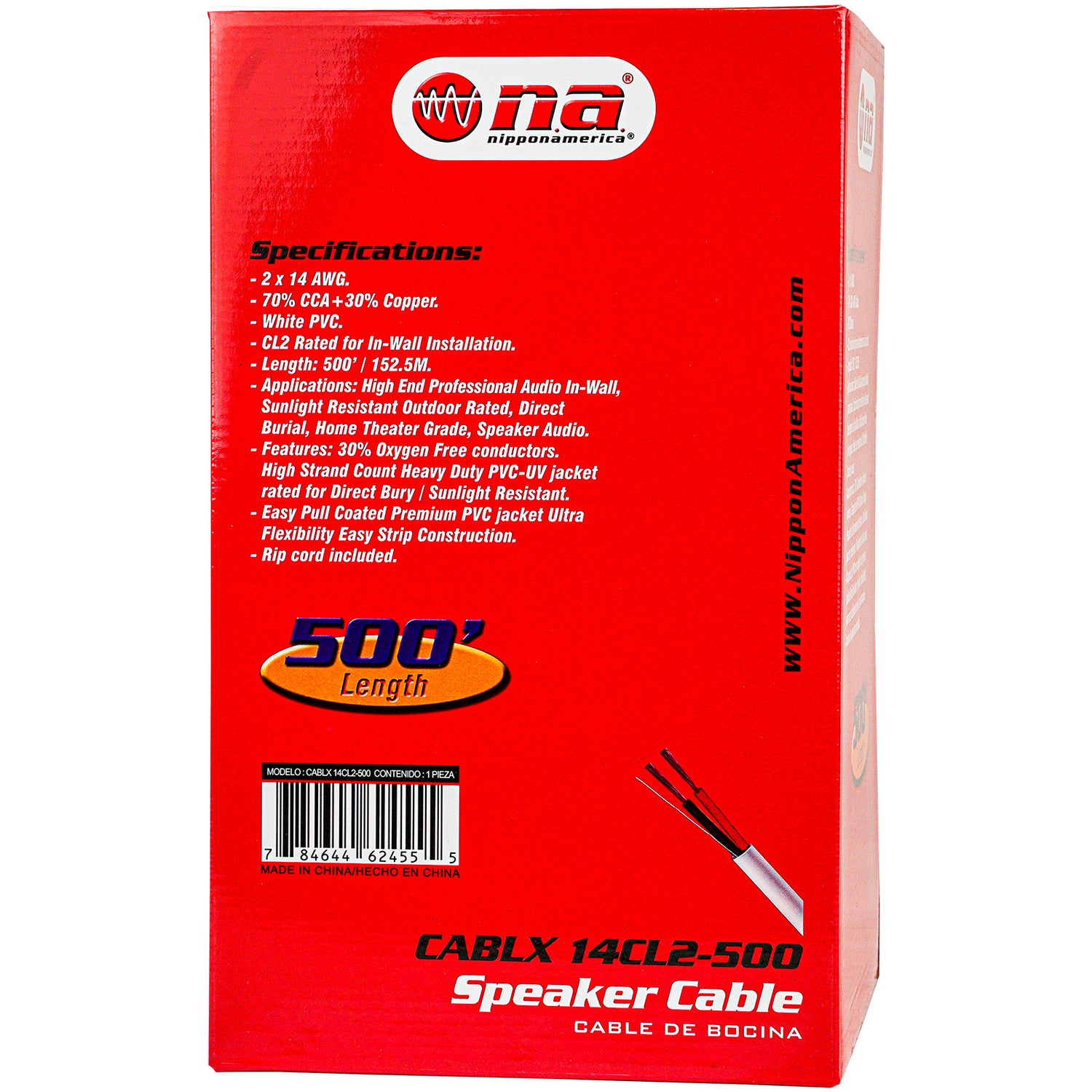 500FT Speaker Cable (CABLX 14CL2-500)