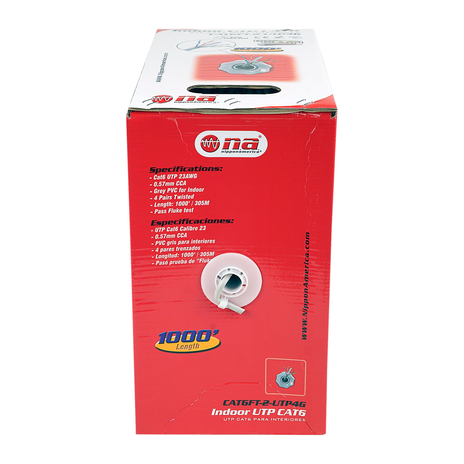 Indoor UTP CAT6FT Network Cable (CAT6-2-UTP4G)
