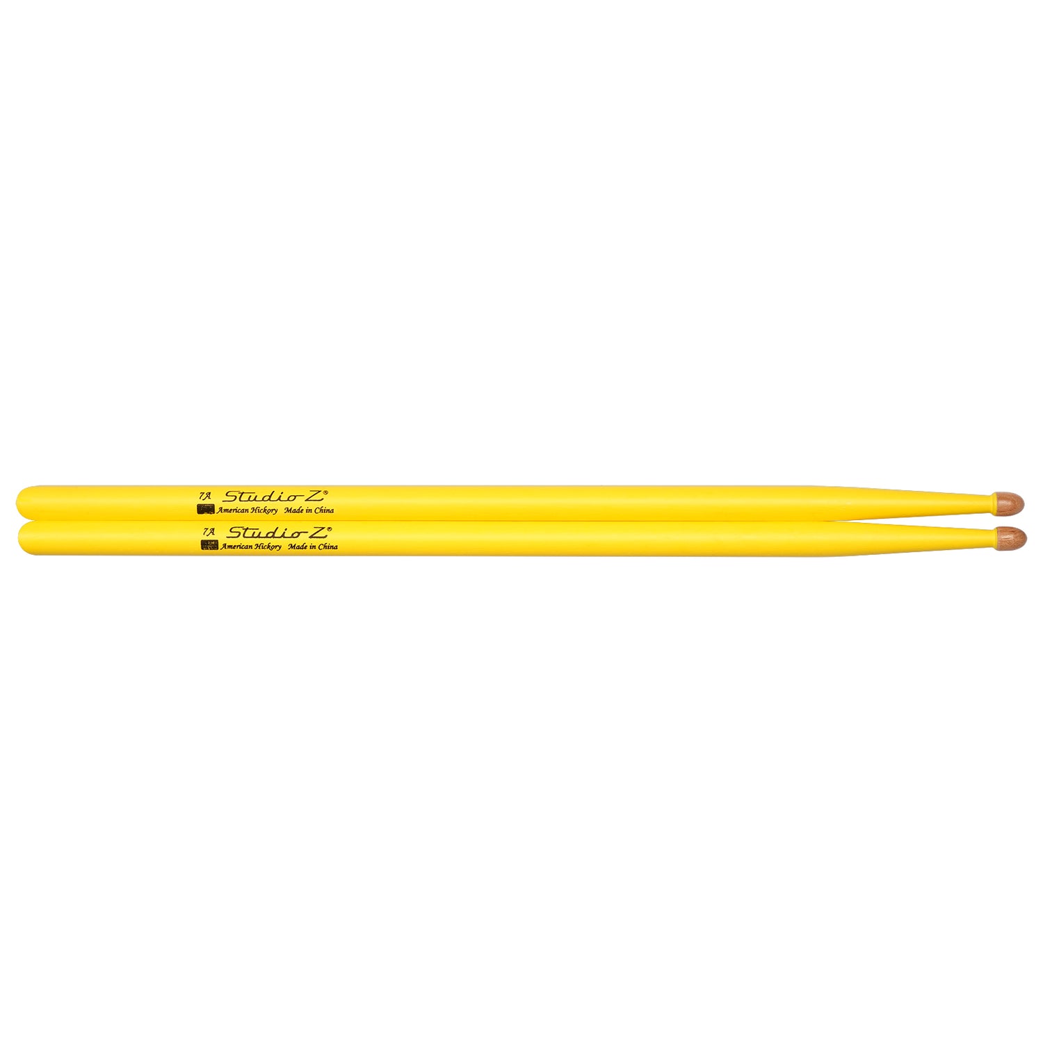 American Hickory Drumsticks, 7A Nylon Tip (DS-AH-7A-YLW)