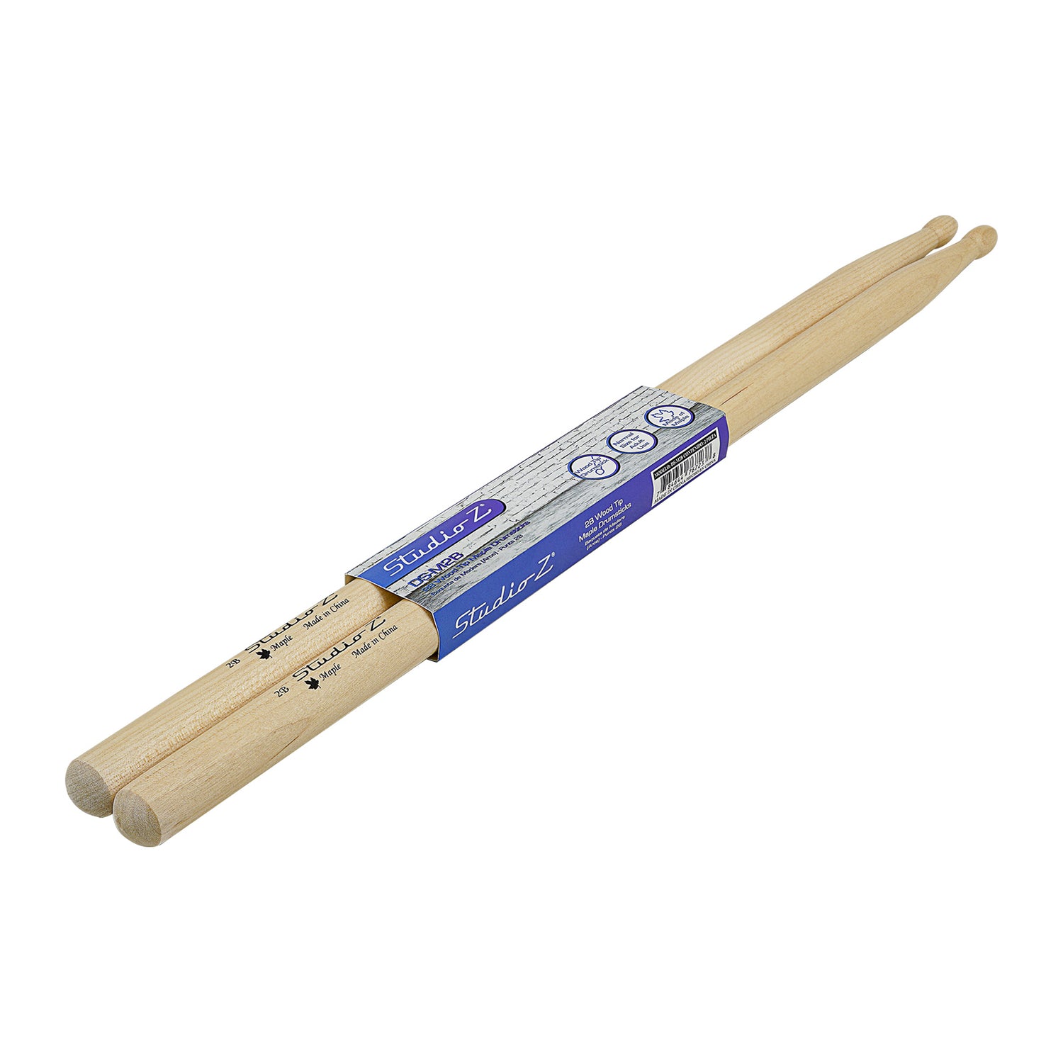 Maple Drumsticks, 2B Wood Tip (DS-M2B)
