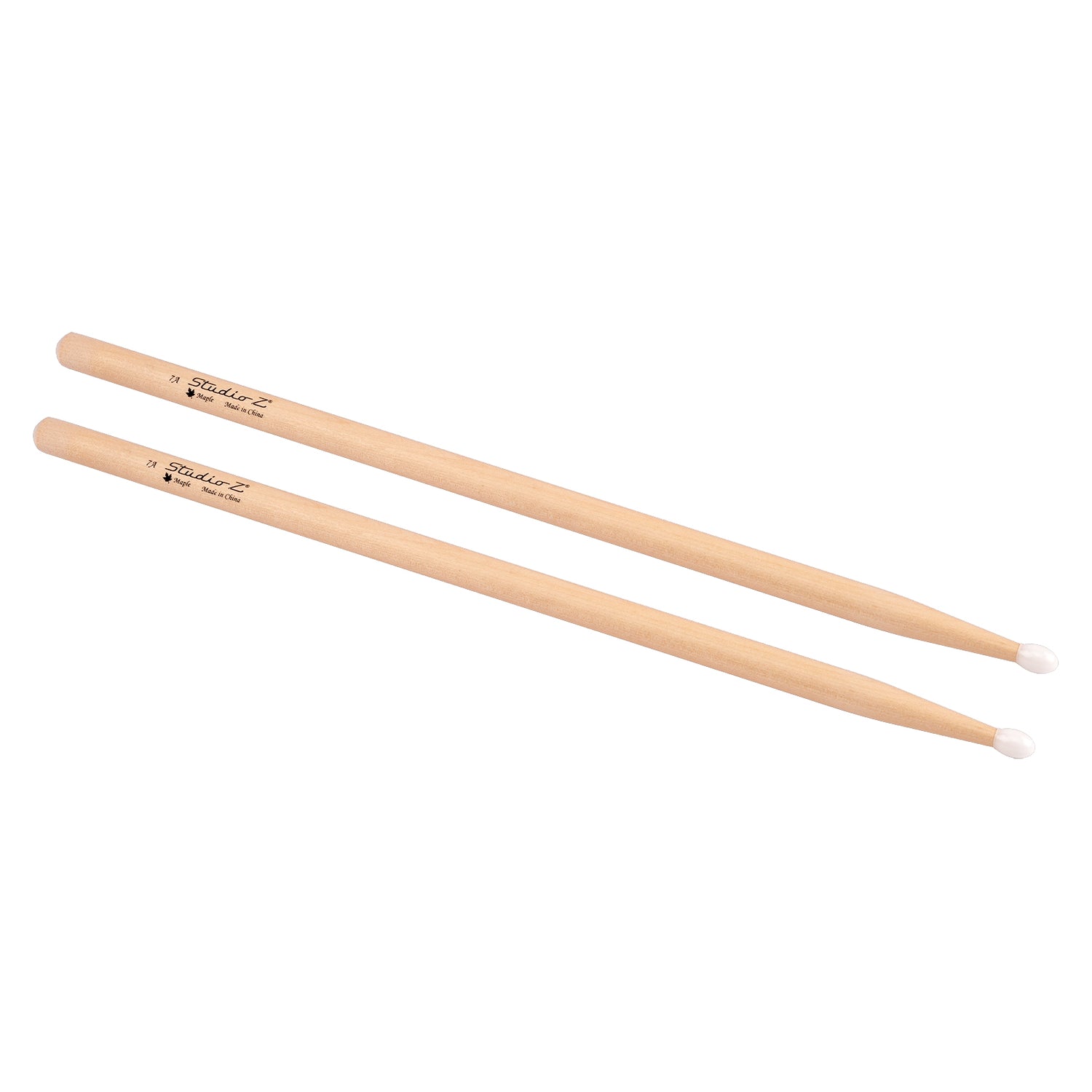 Maple Drumsticks, 7A Nylon Tip (DS-M7A-NL)