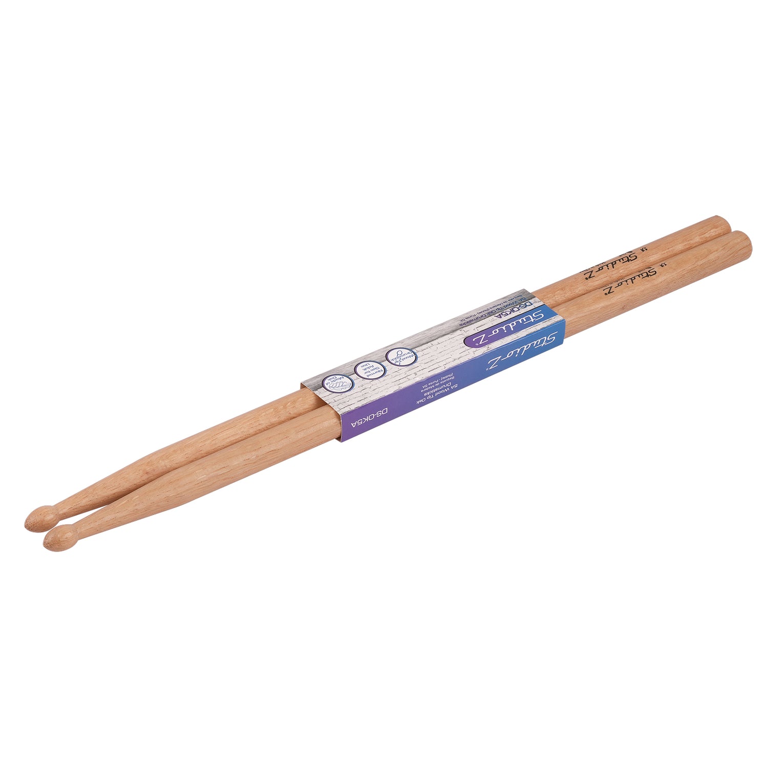 Oak Drumsticks, 5A Wood Tip (DS-OK5A)