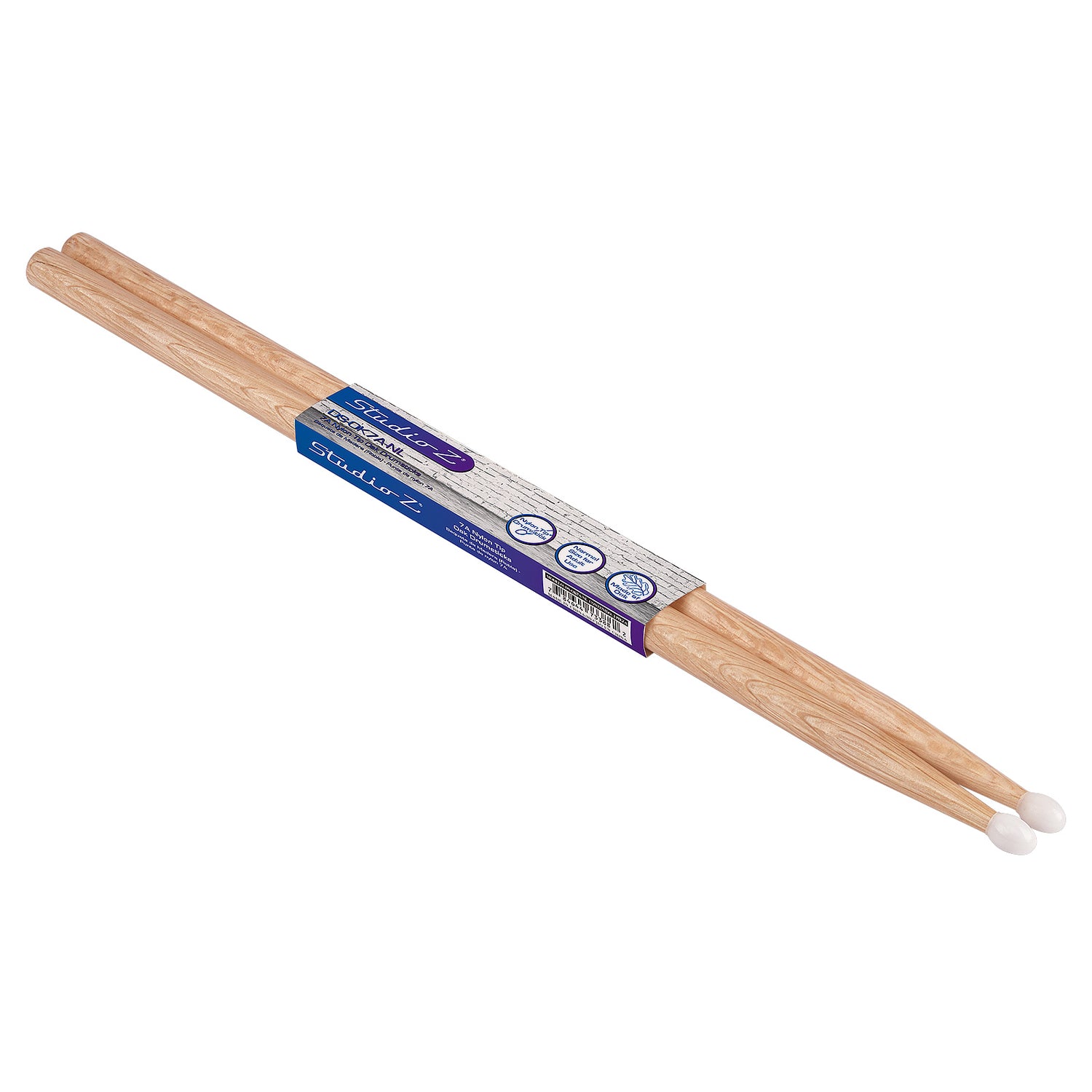 Oak Drumsticks, 7A Nylon Tip (DS-OK7A-NL)