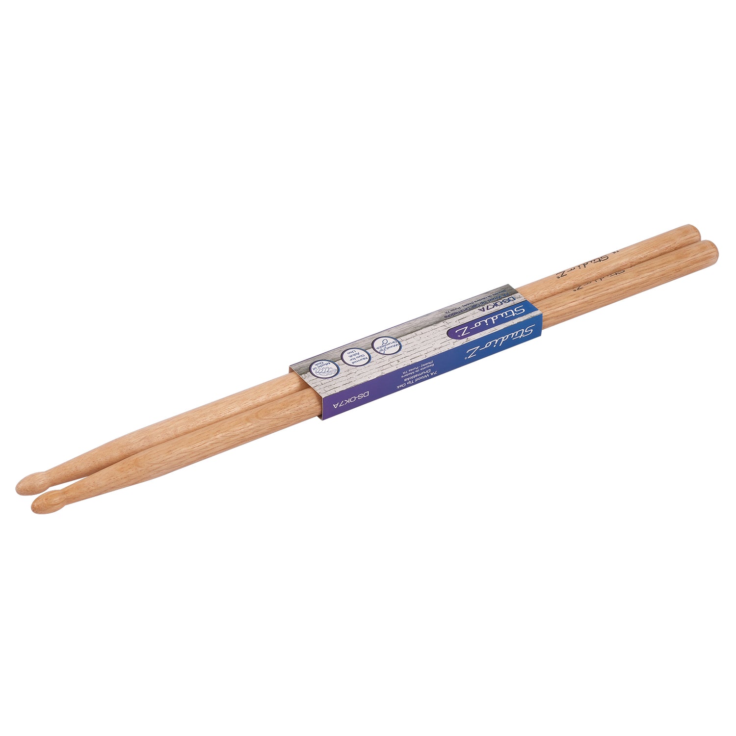 Oak Drumsticks, 7A Wood Tip (DS-OK7A)