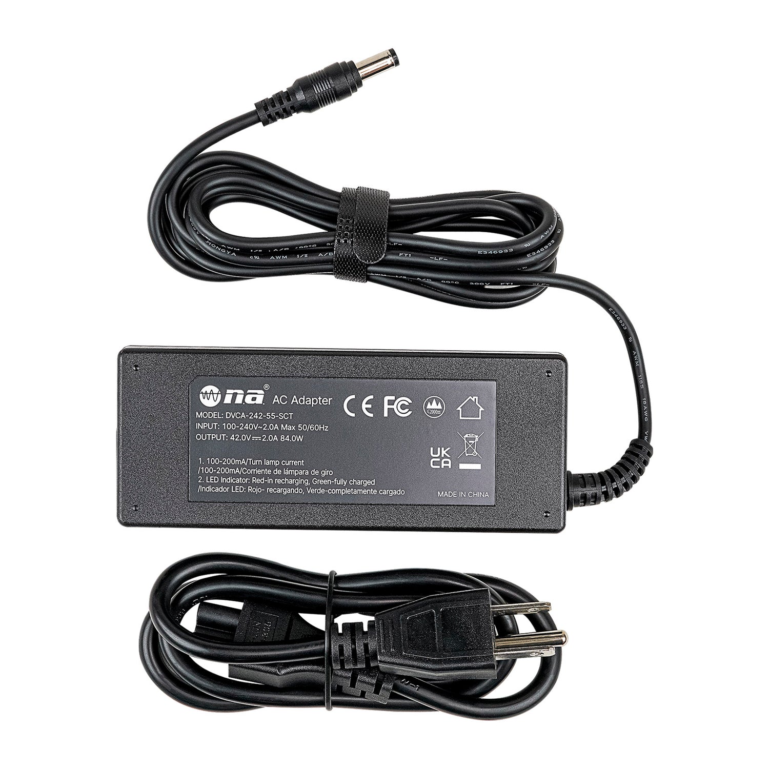 E-Bike/Scooter 5.5x2.1mm AC Adapter (DVCA-242-55-SCT)