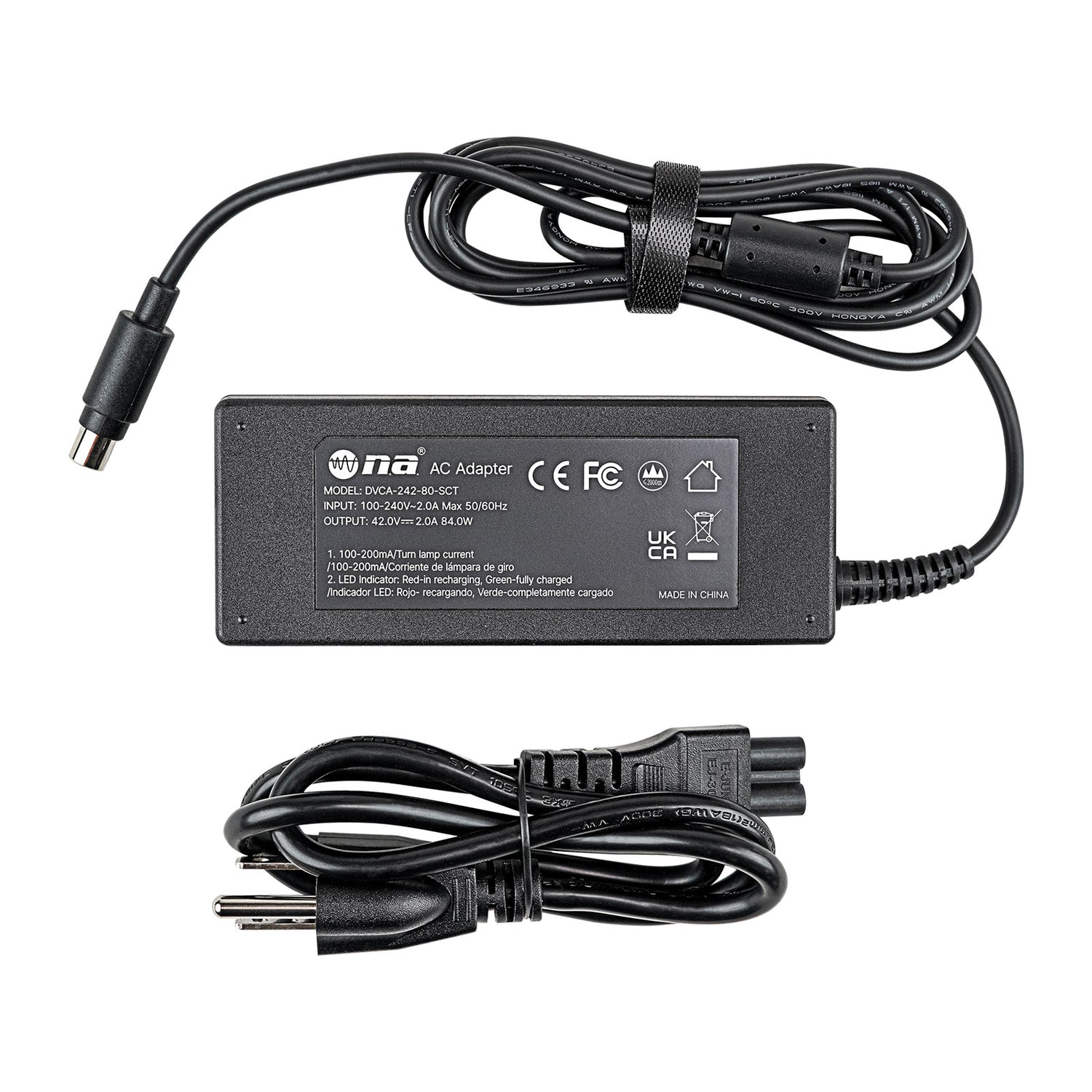 E-Bike/Scooter 8x5.5mm AC Adapter (DVCA-242-80-SCT)