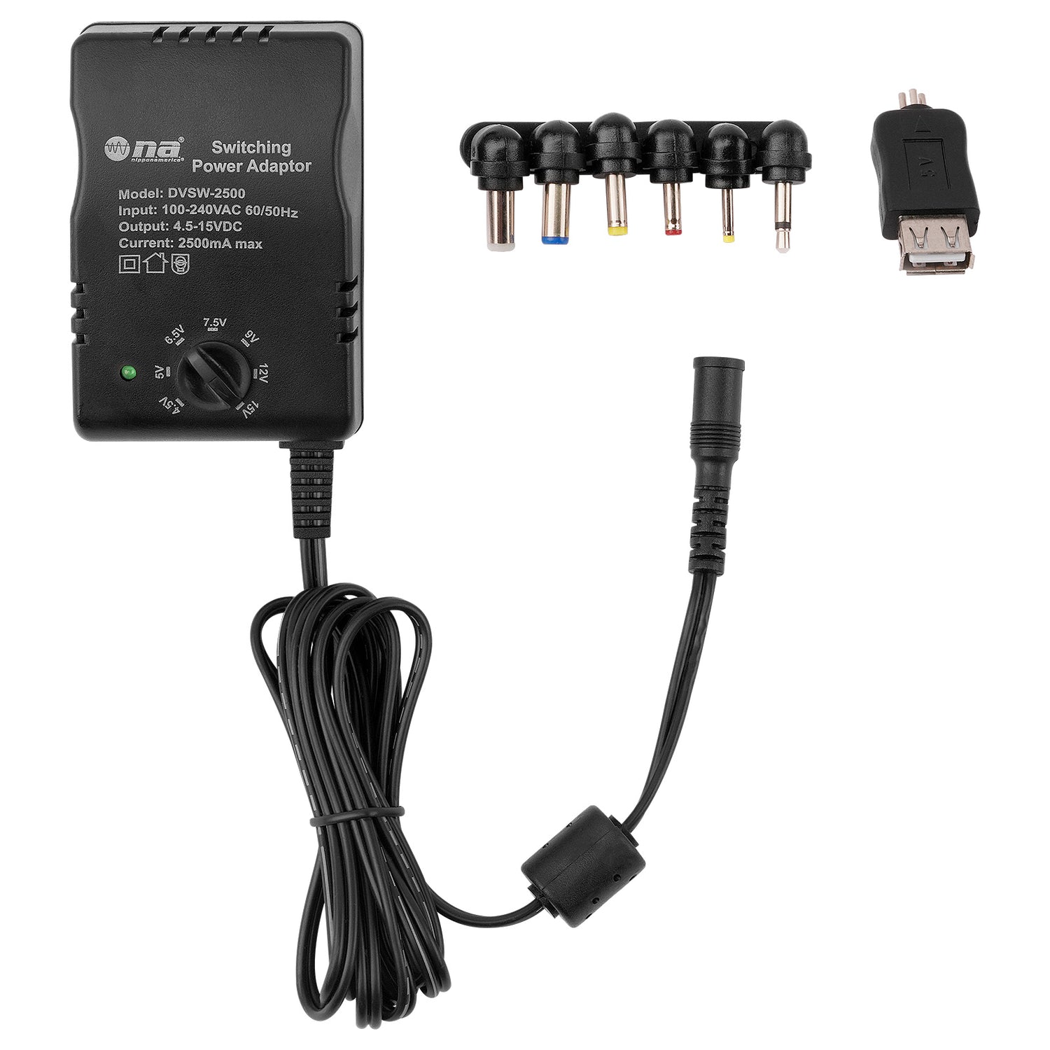 2500mA Switching Power Adapter (DVSW-2500)