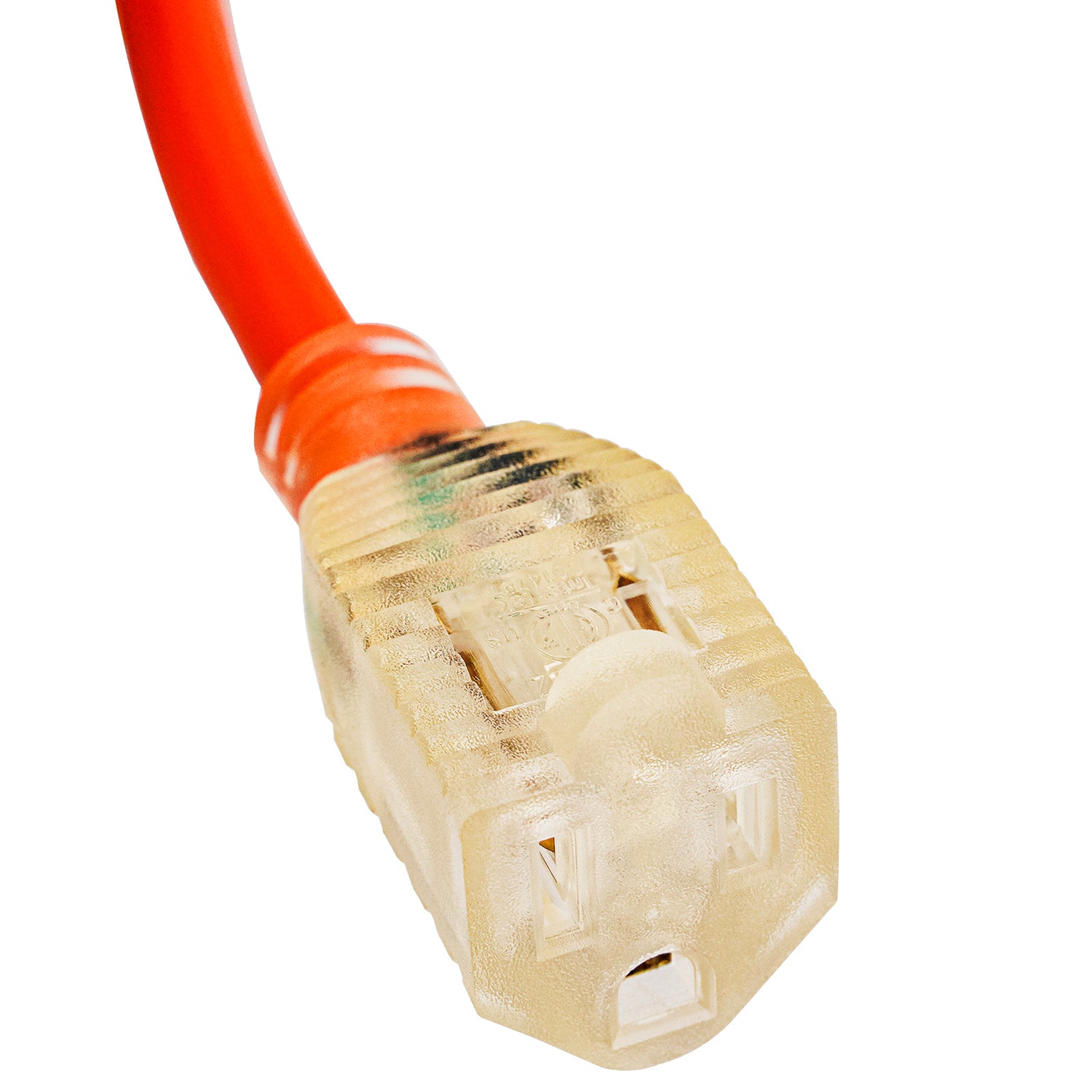 25’ Extension Cord with Power Indicator (EX-OD314-25ORG)
