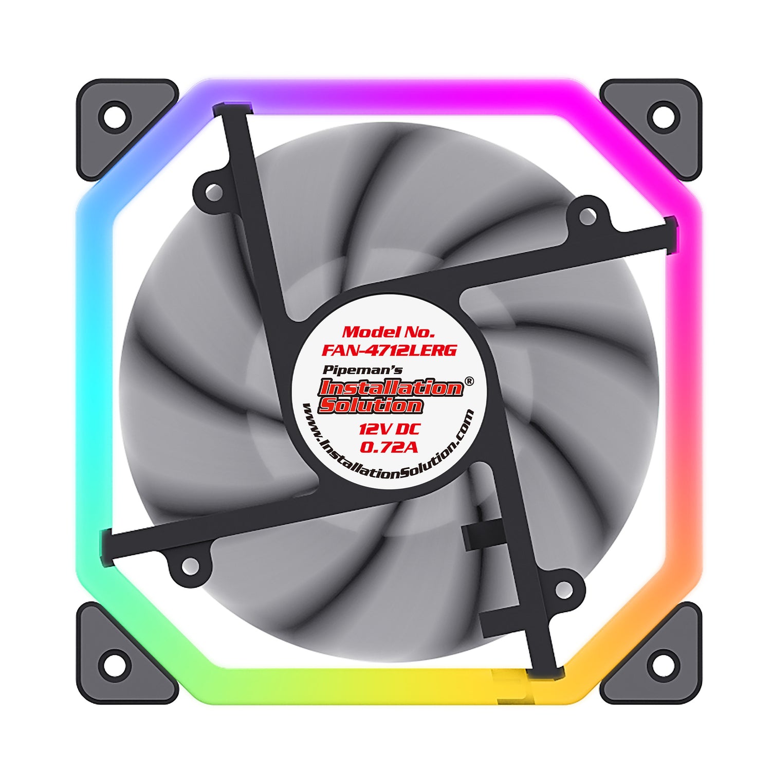 Cooling Fan with LED (FAN-4712LERG)