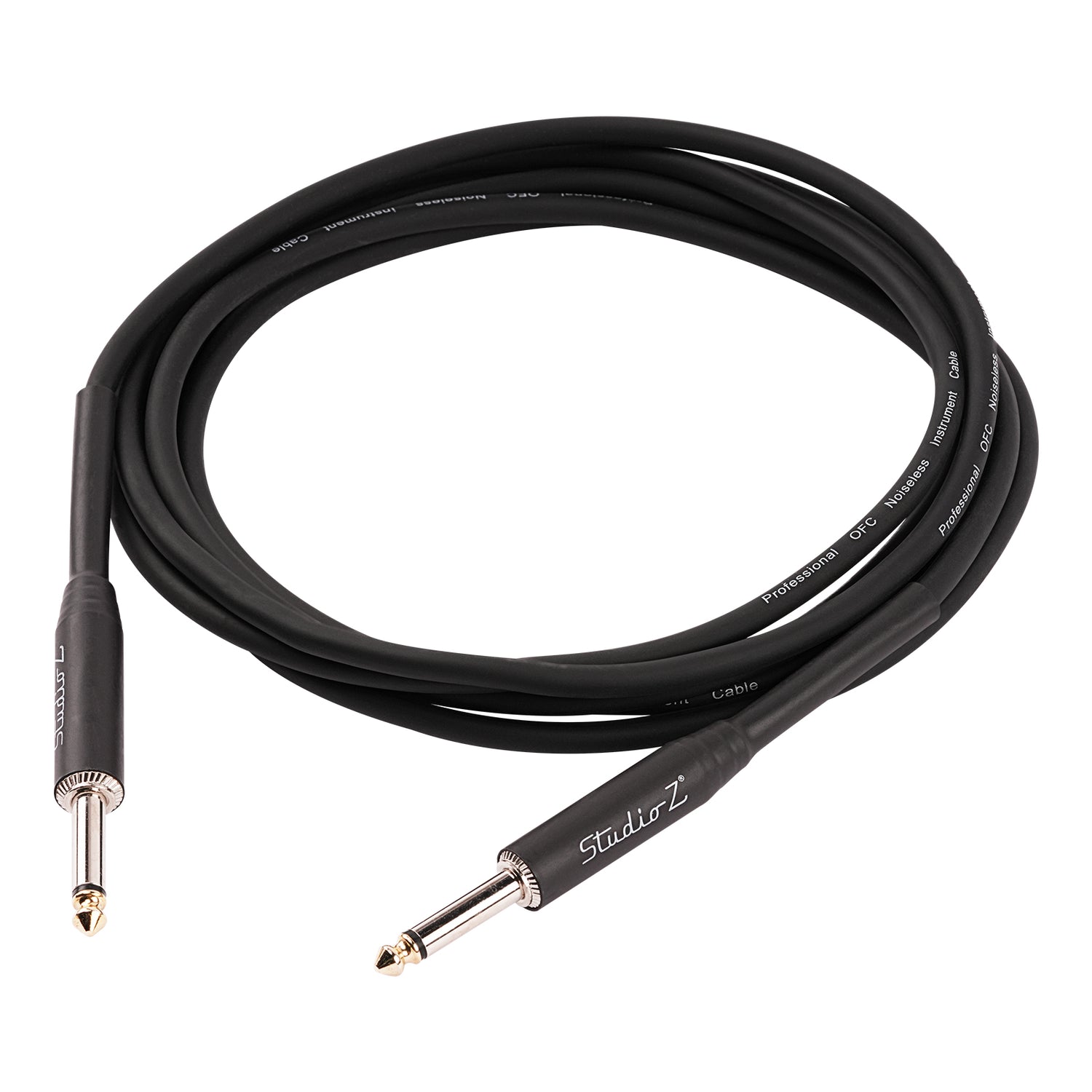 10 Ft 1/4” to 1/4” Mono Instrument Cable (FBC-10)