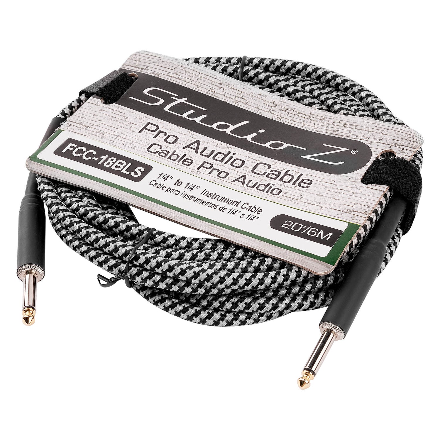 1/4” to 1/4” Mono Instrument Cable (FCC-18BLS)