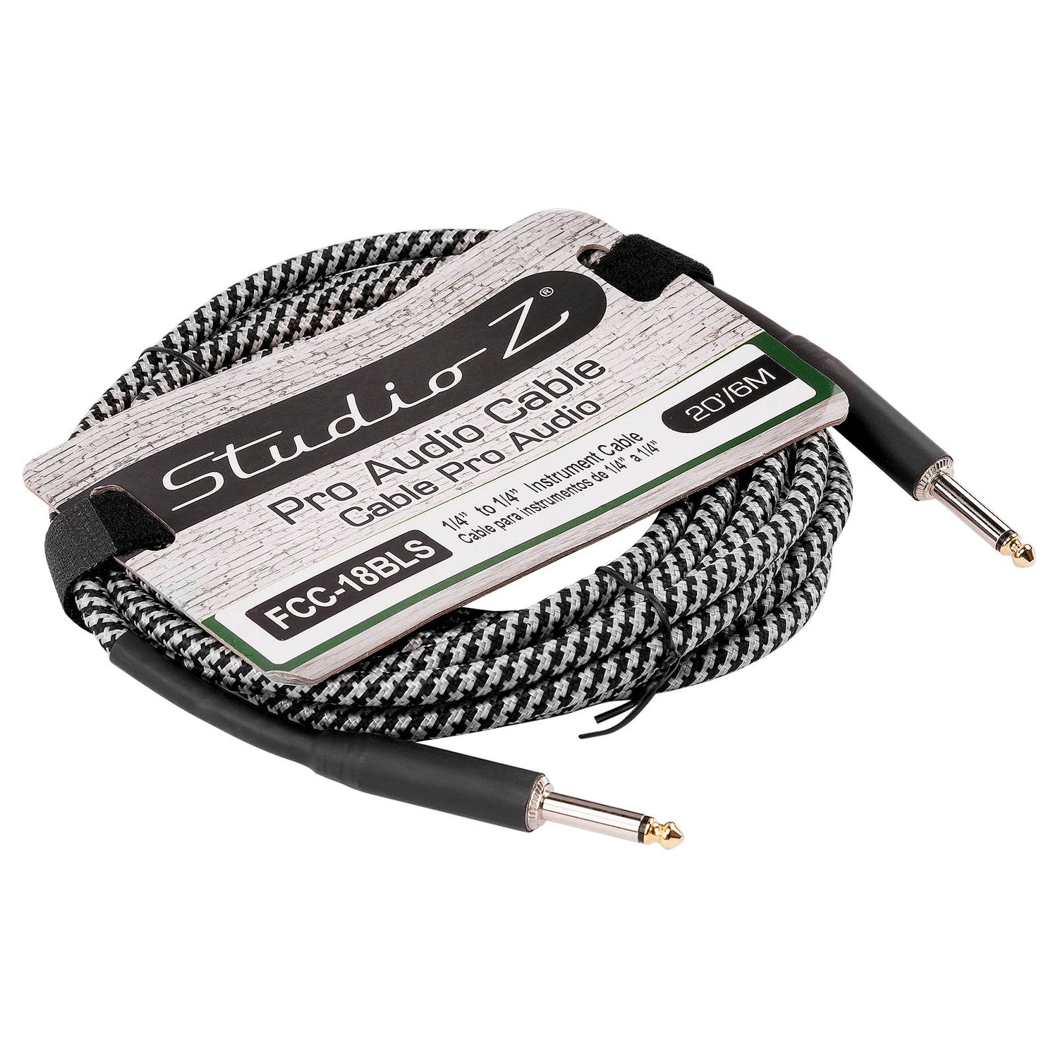 1/4” to 1/4” Mono Instrument Cable (FCC-18BLS)