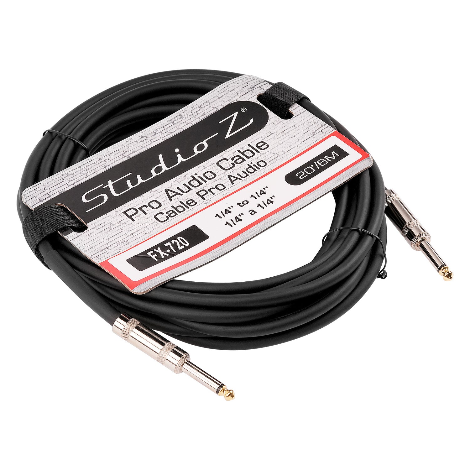 20 Ft 1/4” to 1/4” Instrument Cable (FX-720)