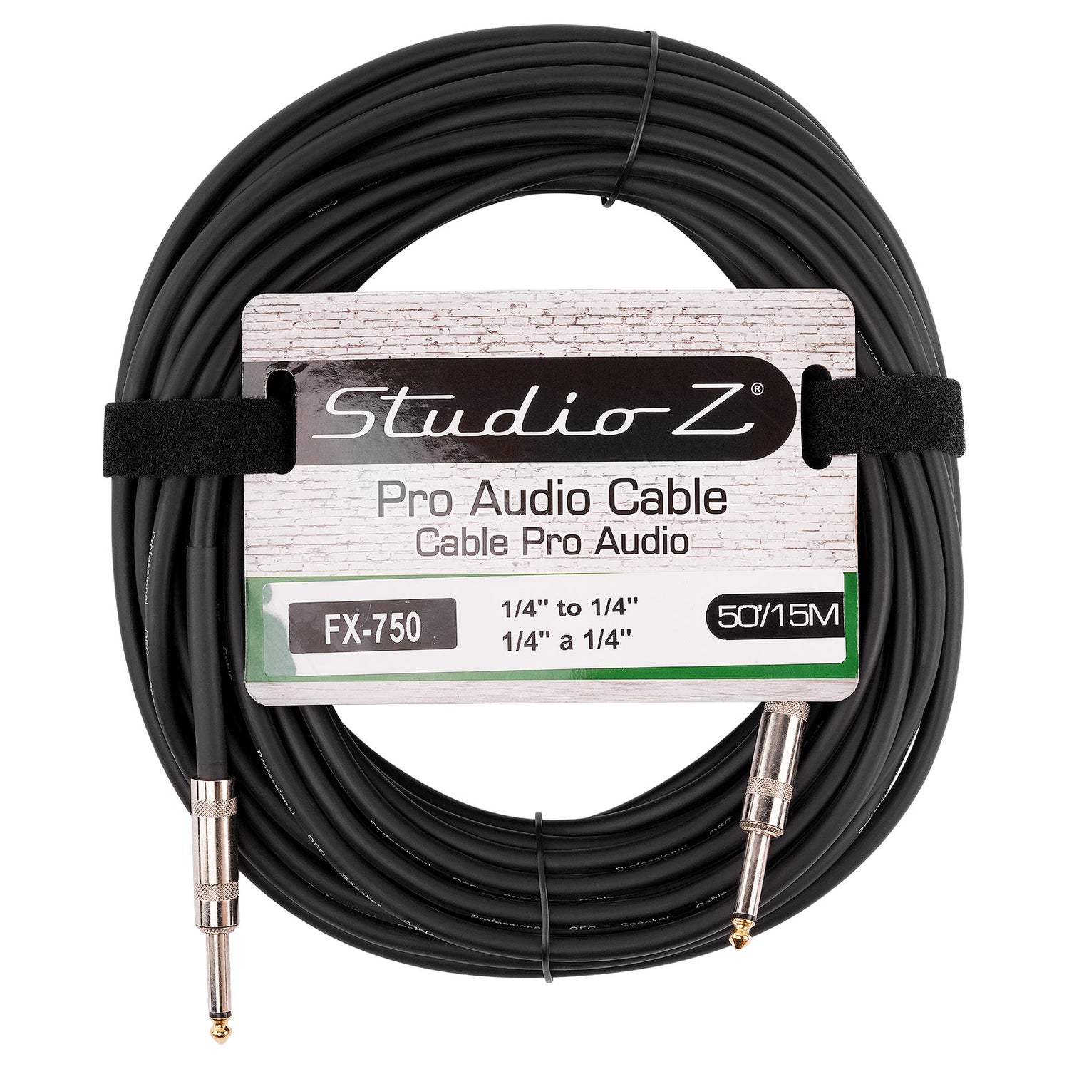 50 Ft 1/4” to 1/4” Instrument Cable (FX-750)