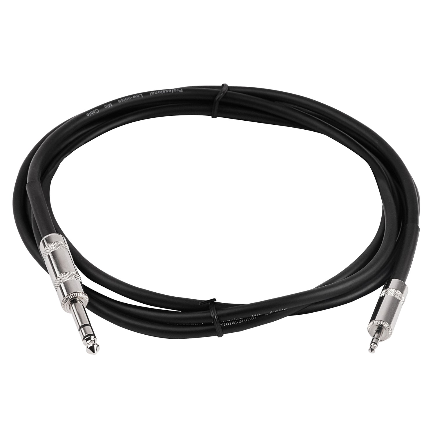 6 Ft 3.5mm Plug to 1/4” Plug Pro Audio Cable (FXB-3514-6)