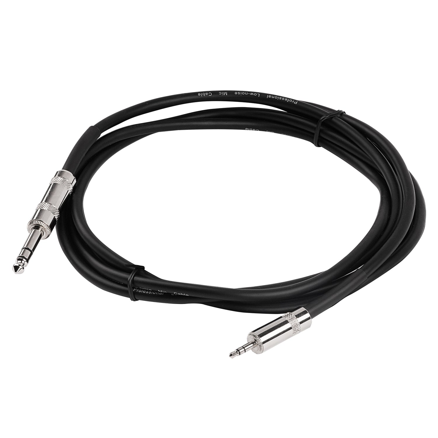 6 Ft 3.5mm Plug to 1/4” Plug Pro Audio Cable (FXB-3514-6)