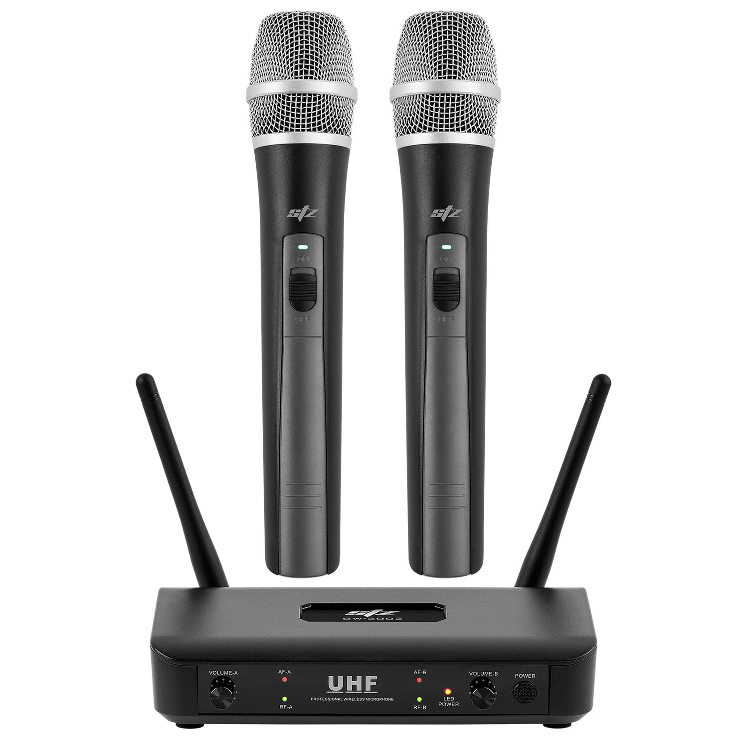 Dual Channel UHF Wireless Microphone System (GW-2002)