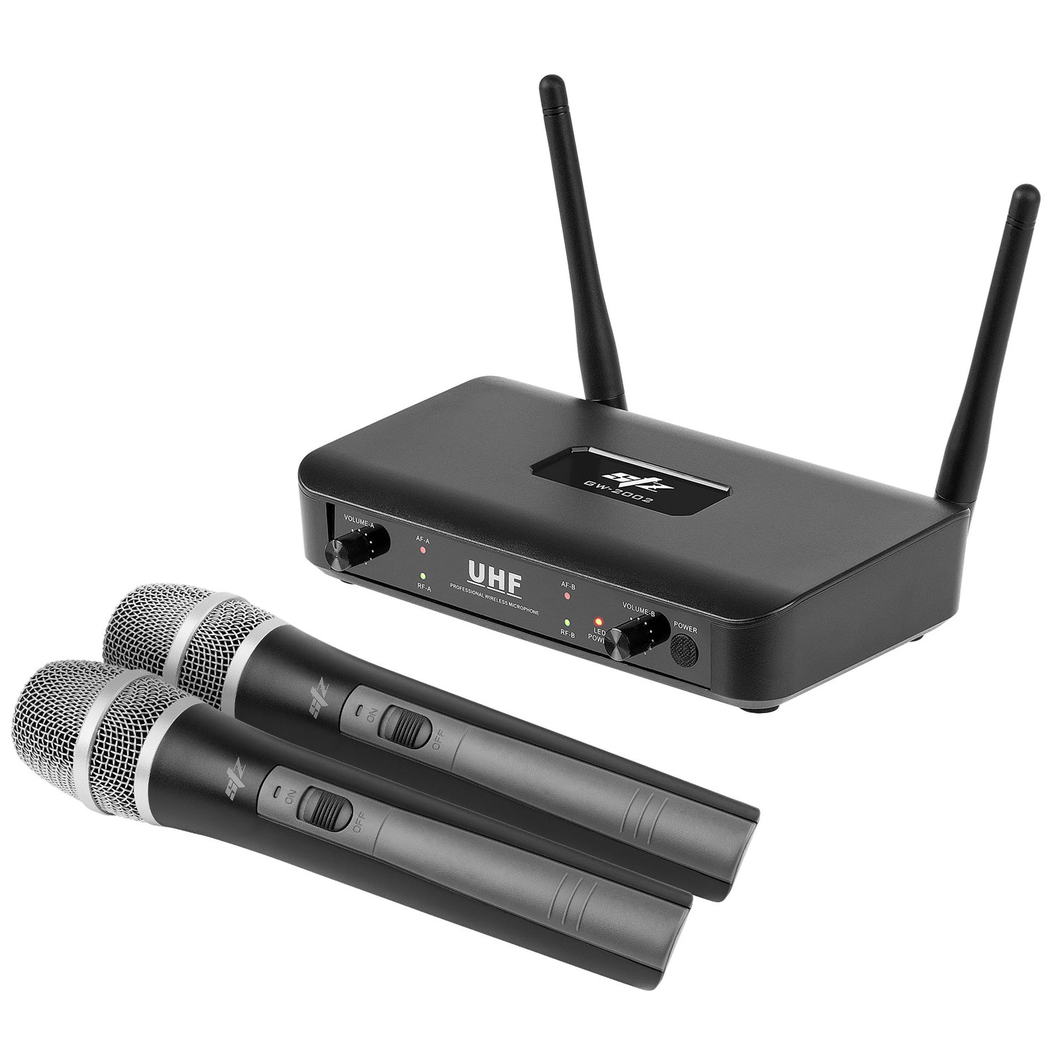 Dual Channel UHF Wireless Microphone System (GW-2002)