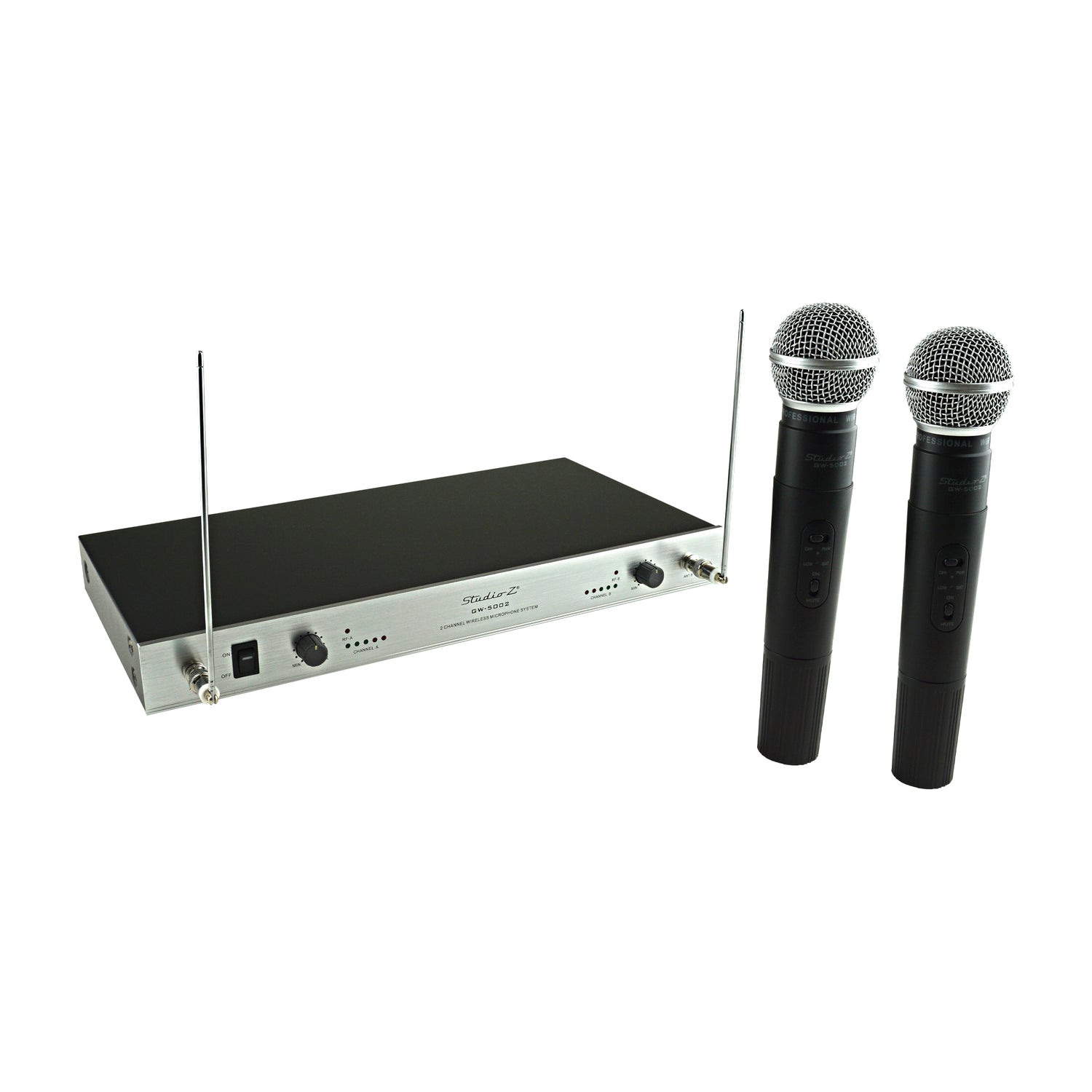 Dual Channel VHF Wireless Microphone System (GW-5002)
