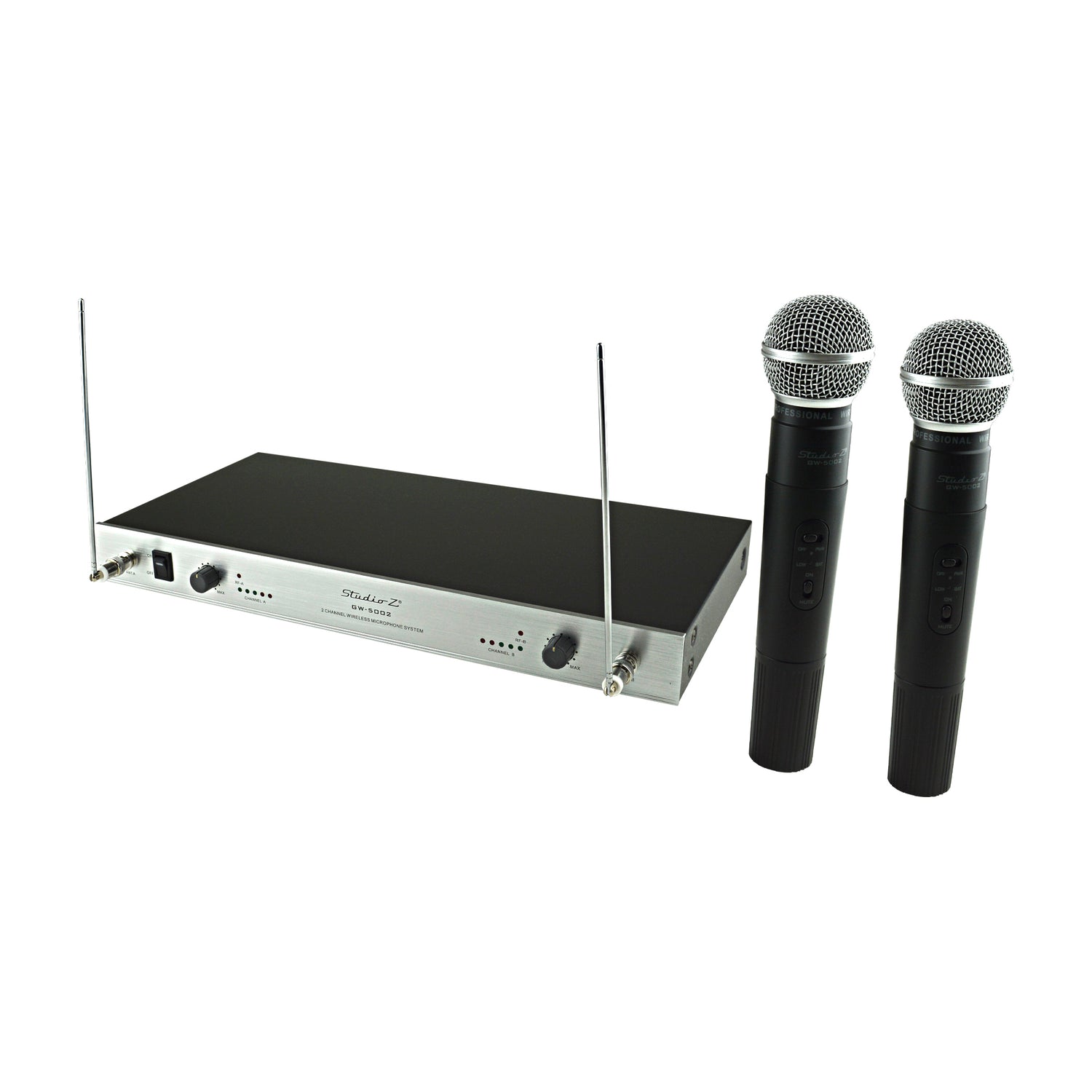 Dual Channel VHF Wireless Microphone System (GW-5002)