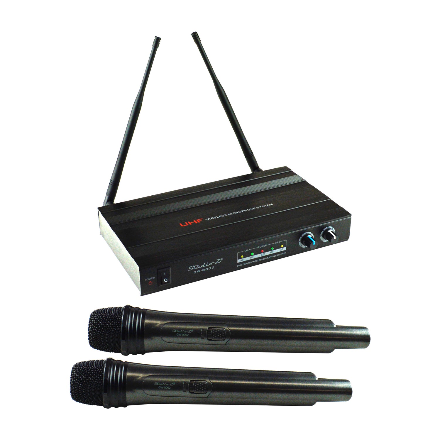 Dual Channel UHF Wireless Microphone System (GW-8002)