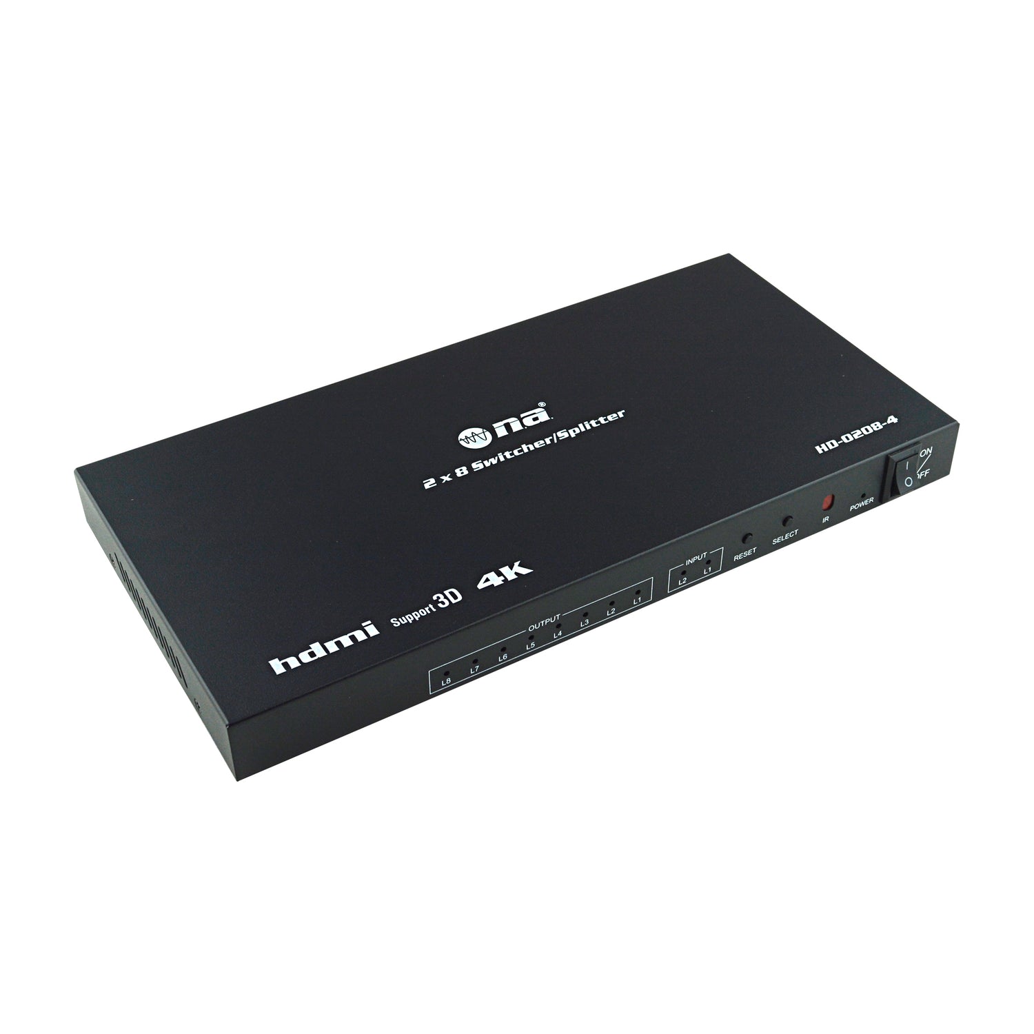 2 x 8 Switcher/Splitter (HD-0208-4K)