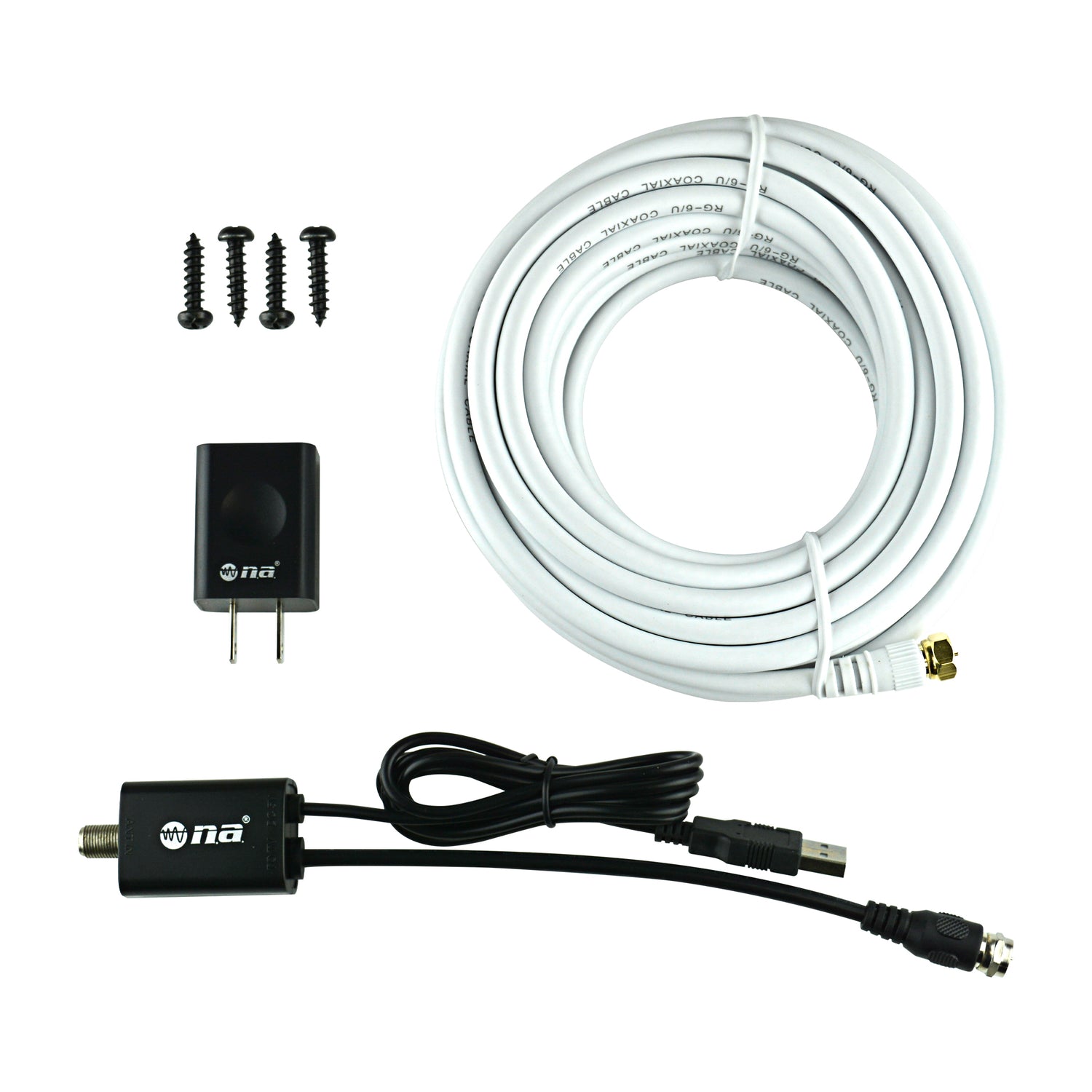 Outdoor HD Digital TV Antenna Amplifier kit, with Signal Amplifier Booster (KF-1650A-HD)