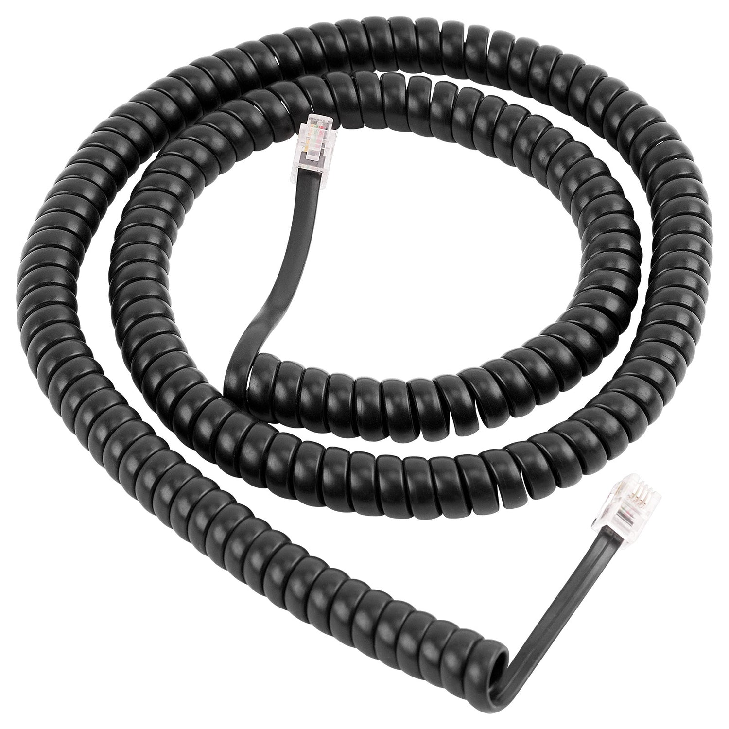 Modular Handset Coiled Cord(KR-209-15 BLK)