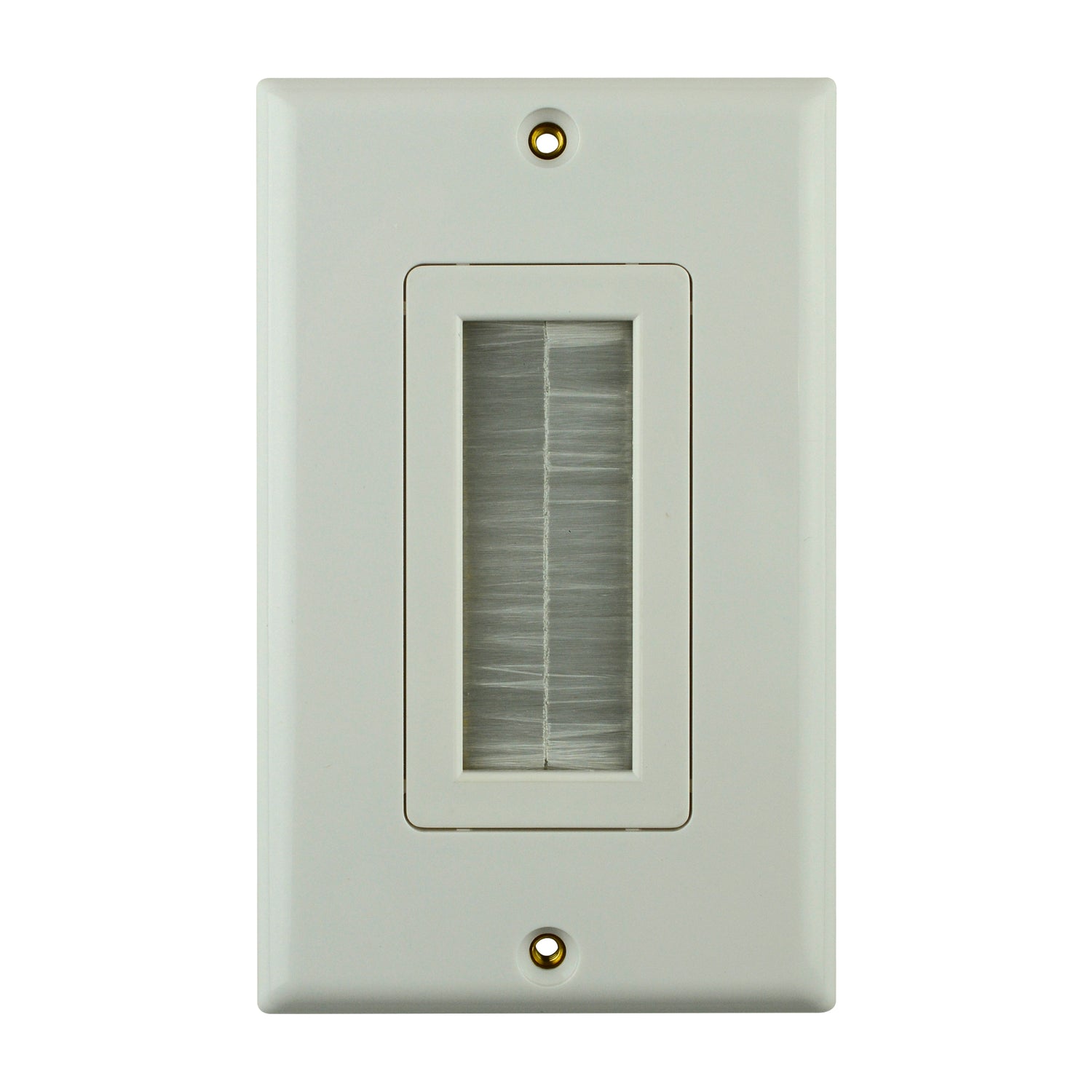 Brush Wall Plate Ivory (KR-U100-IVR)
