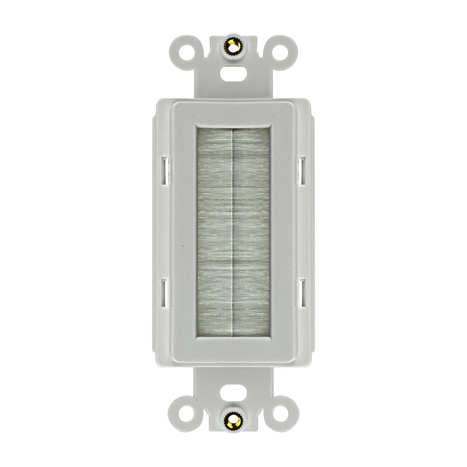 Brush Wall Plate White (KR-U100-WHT)