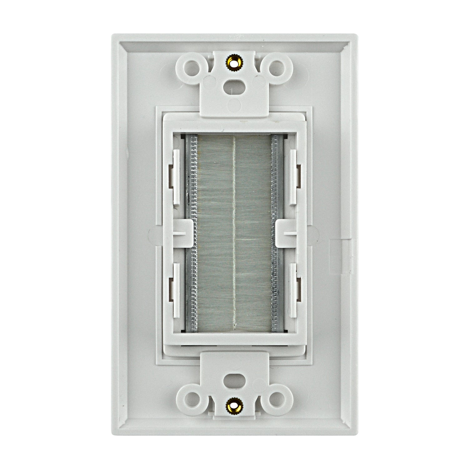 Brush Wall Plate White (KR-U100-WHT)