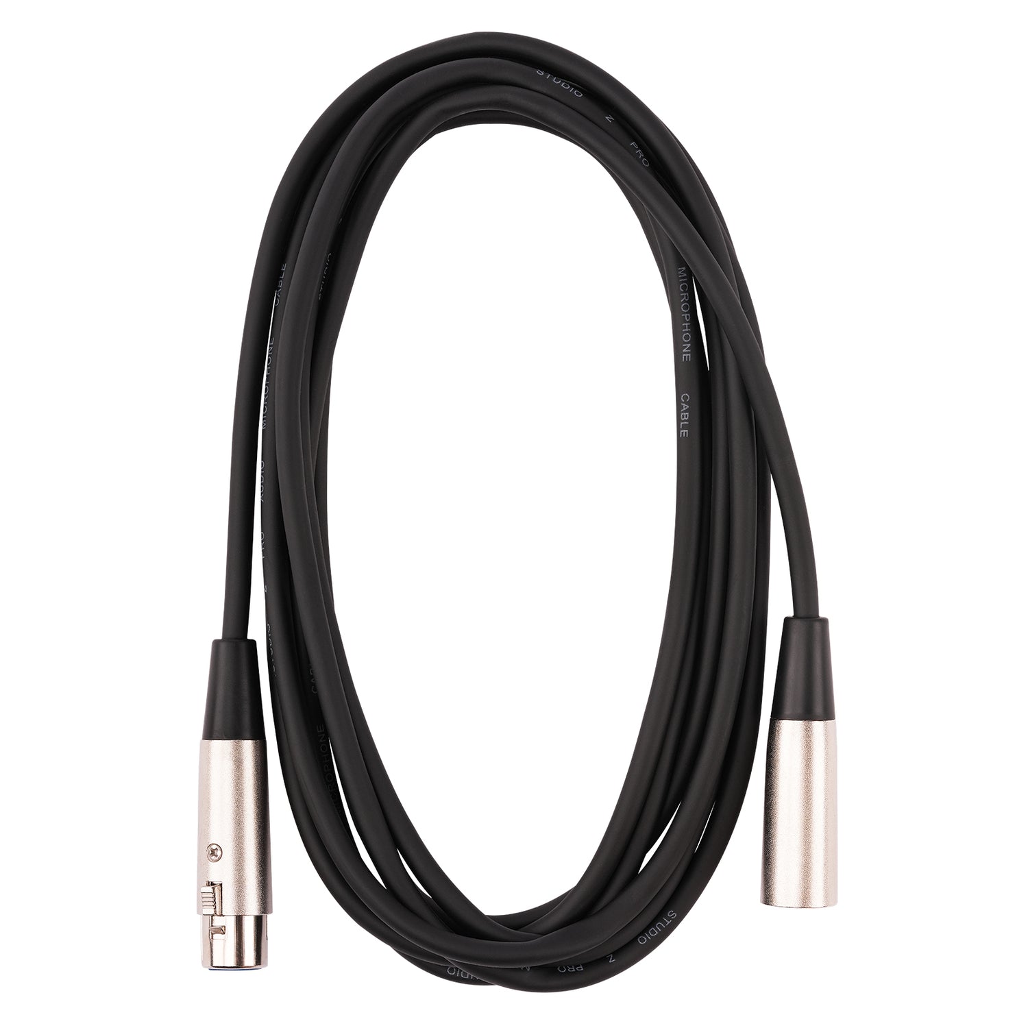 12Ft 3 Pin XLR Plug to 3 Pin XLR Jack Microphone Cable (MC-20-12)