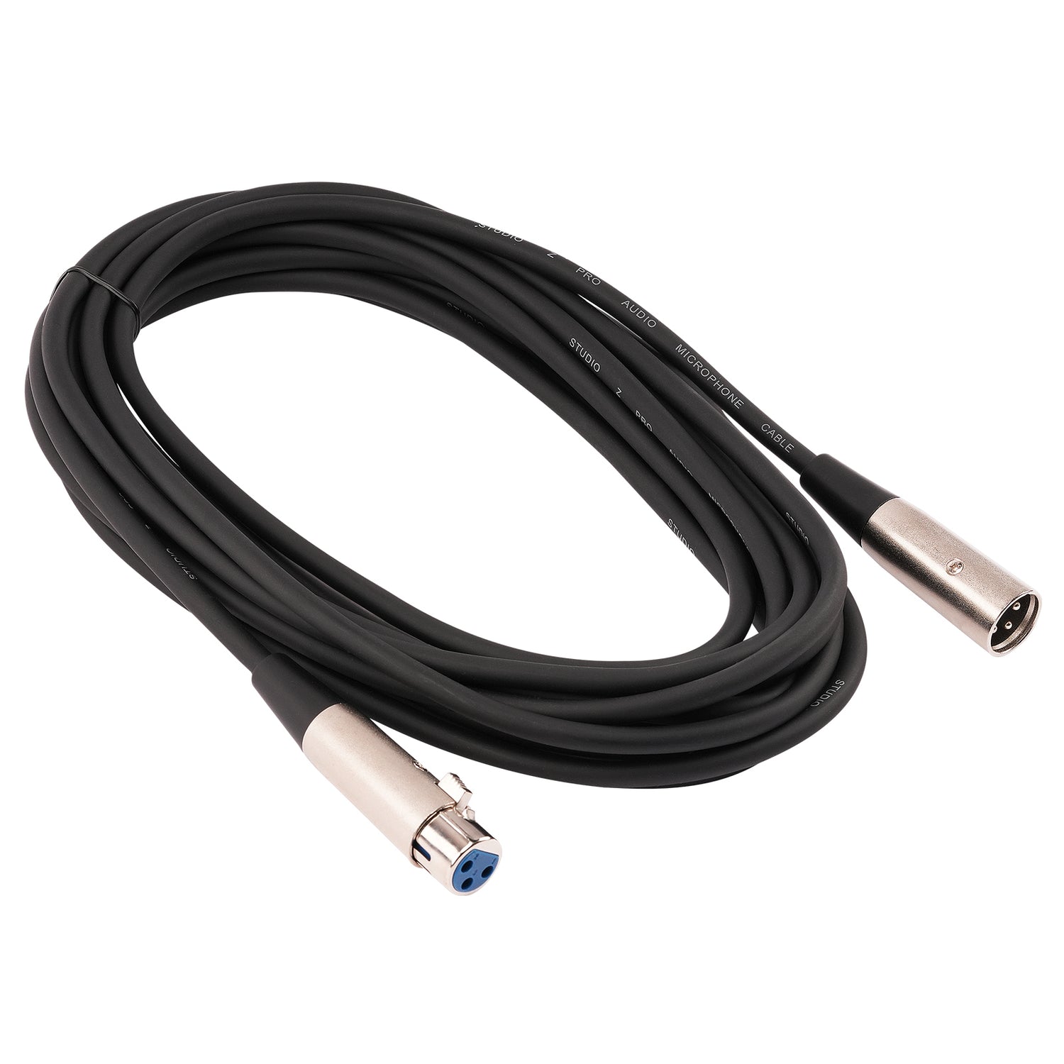 20Ft 3 Pin XLR Plug to 3 Pin XLR Jack Microphone Cable (MC-20-20)