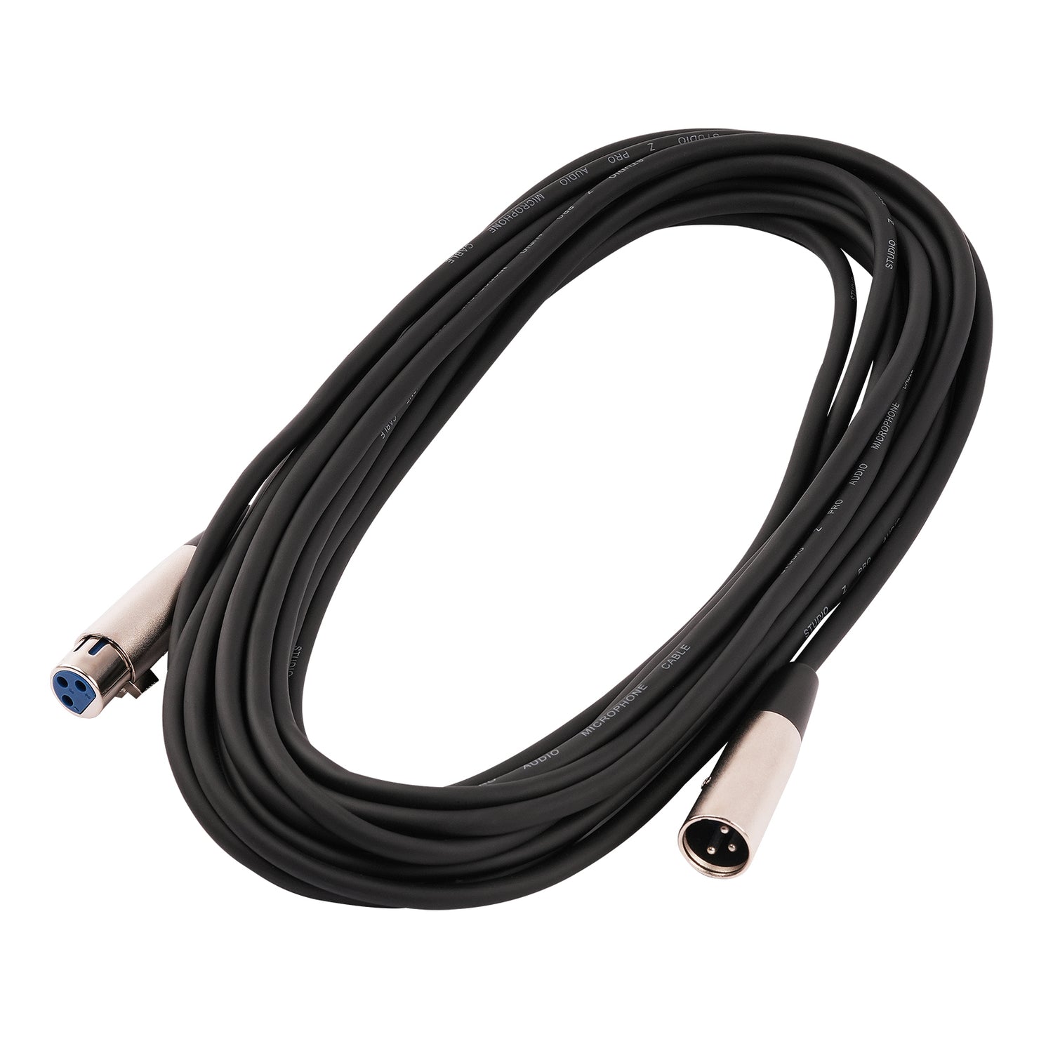 30Ft 3 Pin XLR Plug to 3 Pin XLR Jack Microphone Cable (MC-20-30)