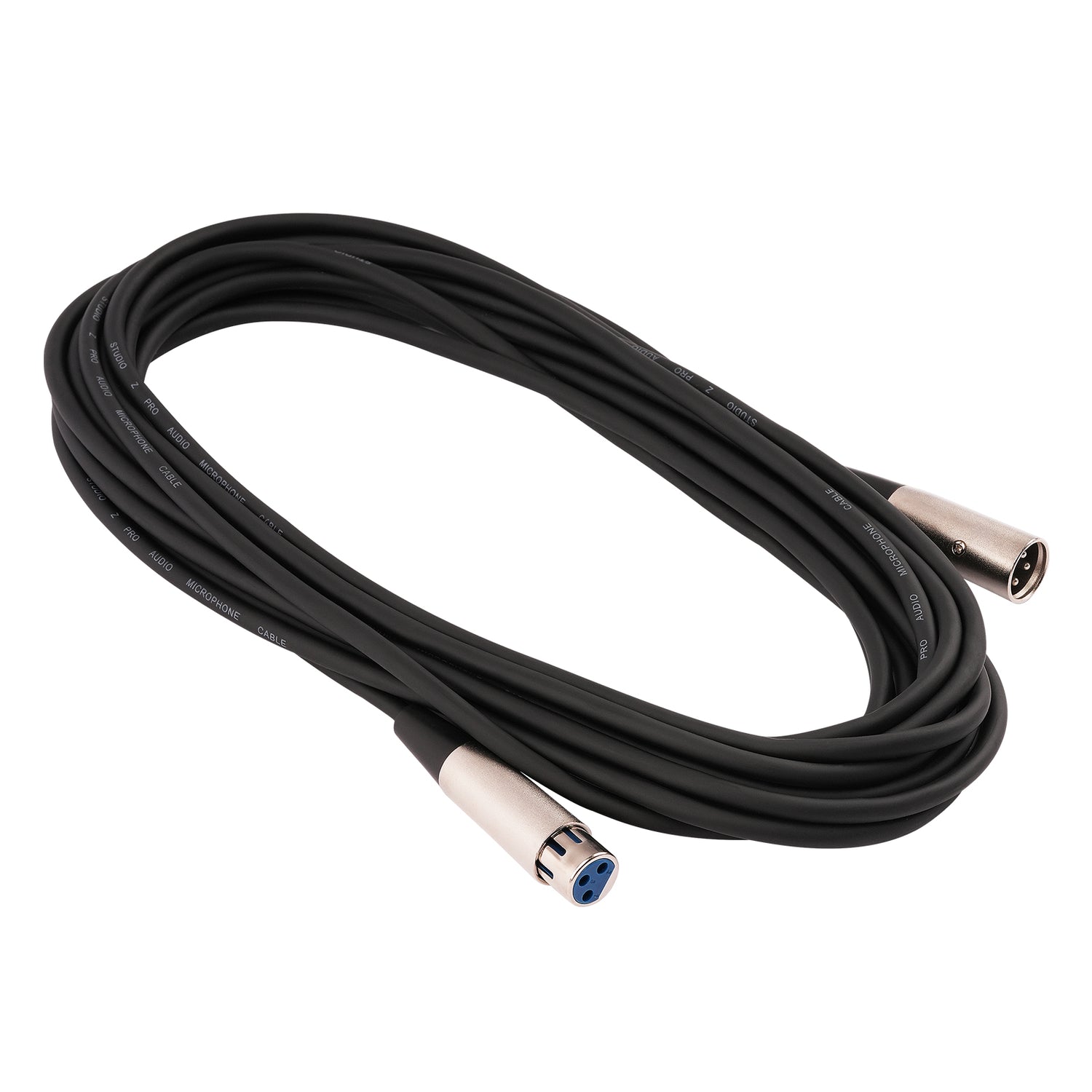 30Ft 3 Pin XLR Plug to 3 Pin XLR Jack Microphone Cable (MC-20-30)