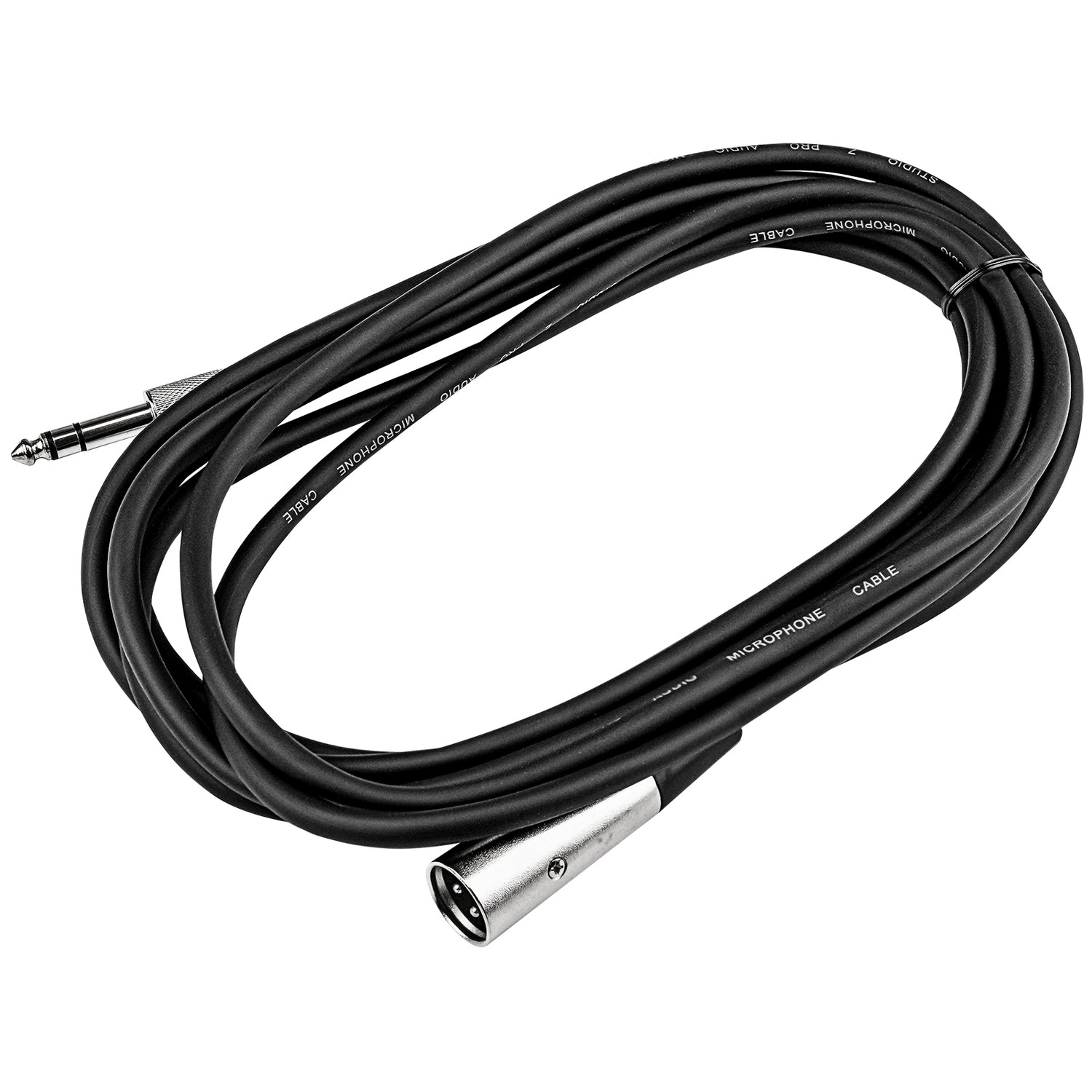 12Ft 1/4” Mono Plug to 3 Pin XLR Plug Cable (MC-30-12)
