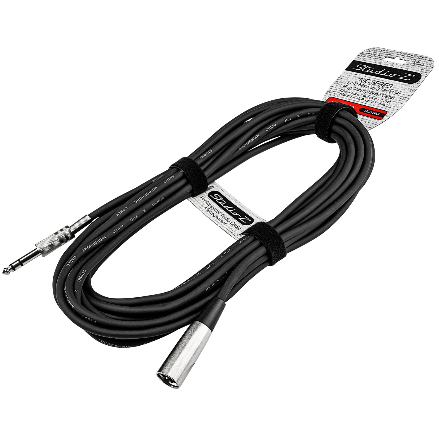 30Ft 1/4” Mono Plug to 3 Pin XLR Plug Cable (MC-30-30)